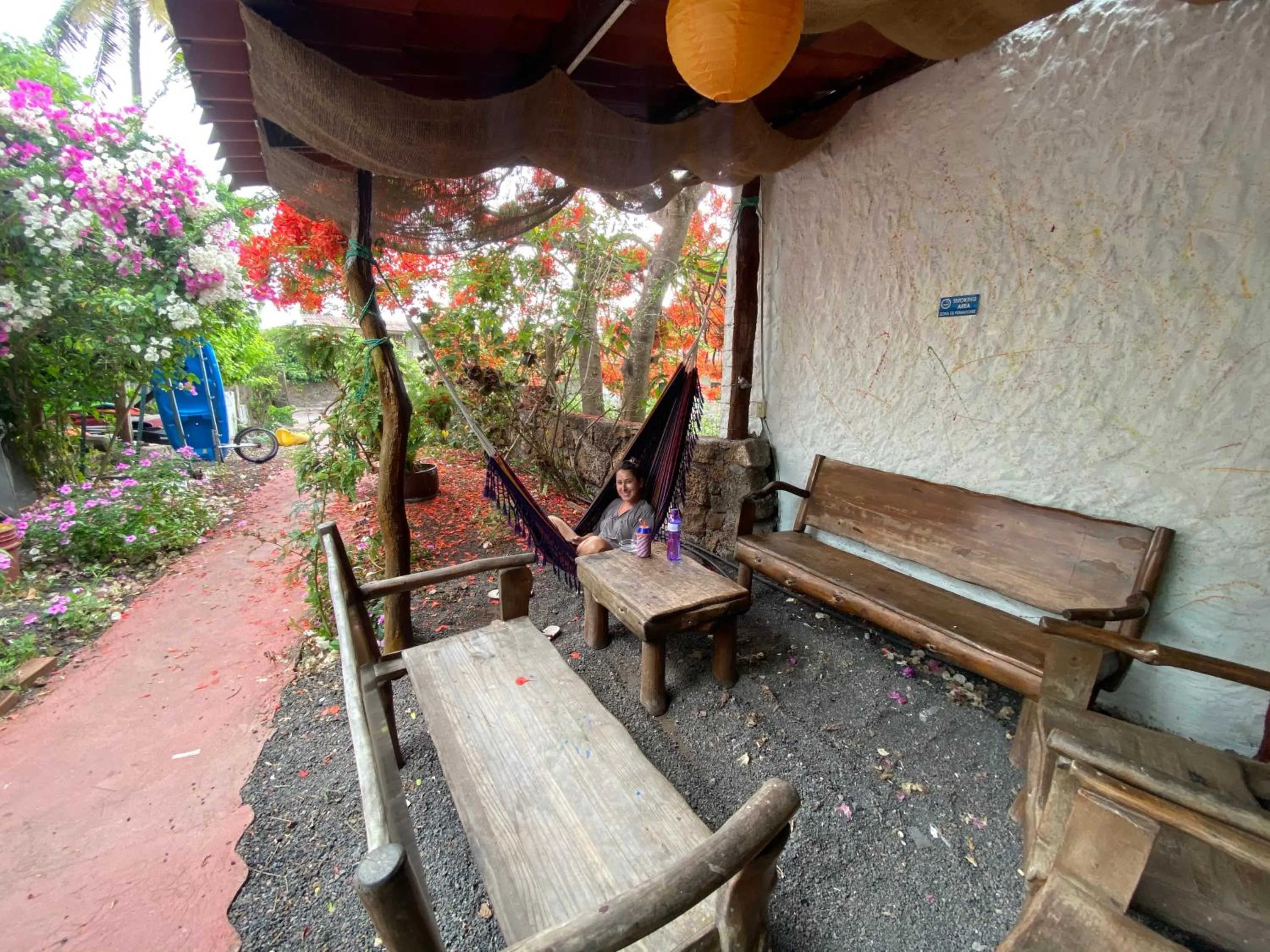 Patio in Hostal Vista al Mar