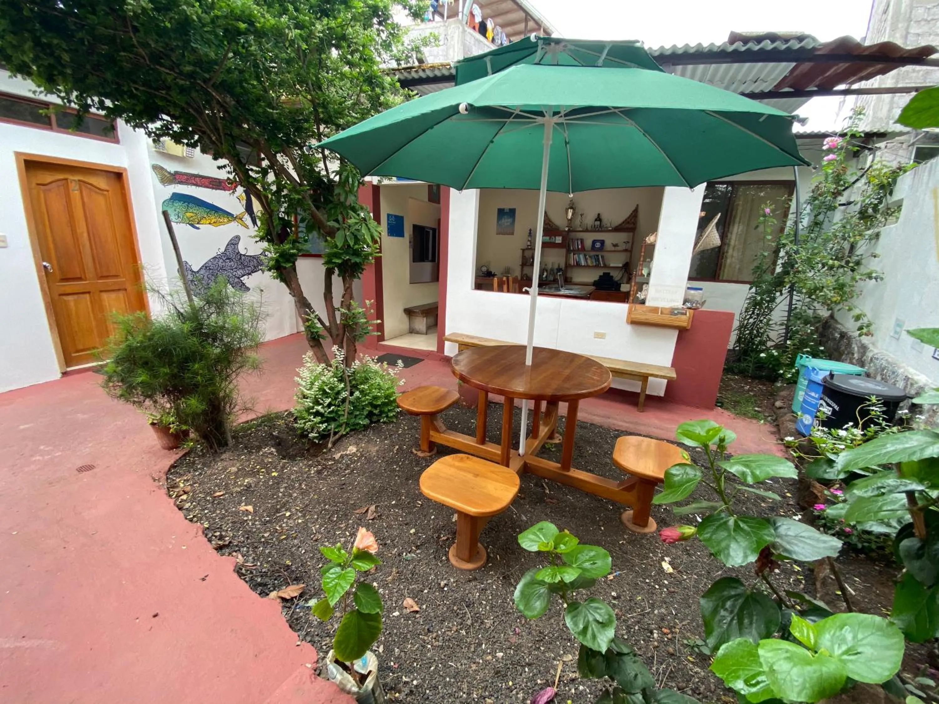 Patio in Hostal Vista al Mar