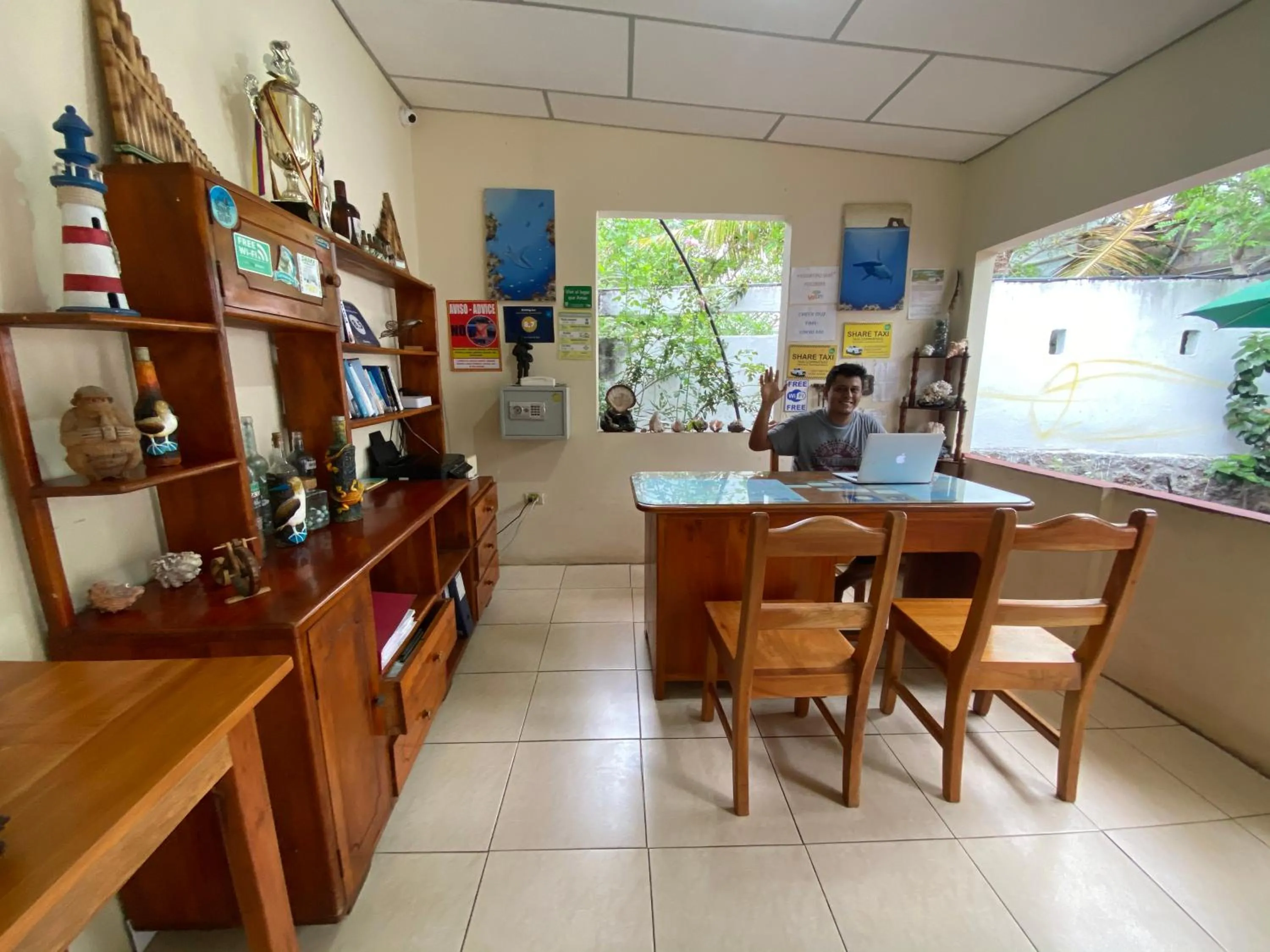 Lobby or reception in Hostal Vista al Mar
