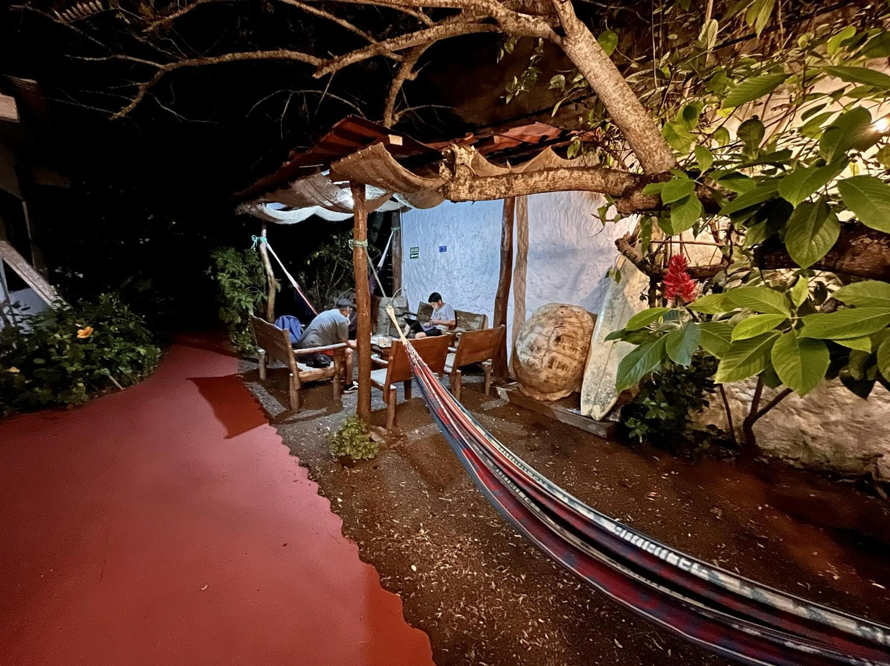 Patio in Hostal Vista al Mar