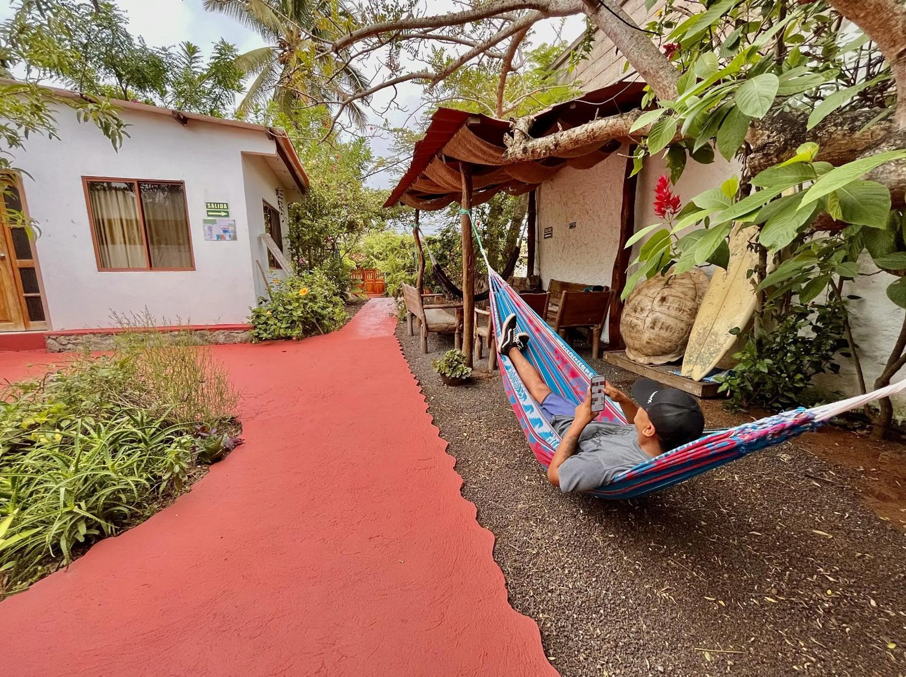 Garden in Hostal Vista al Mar