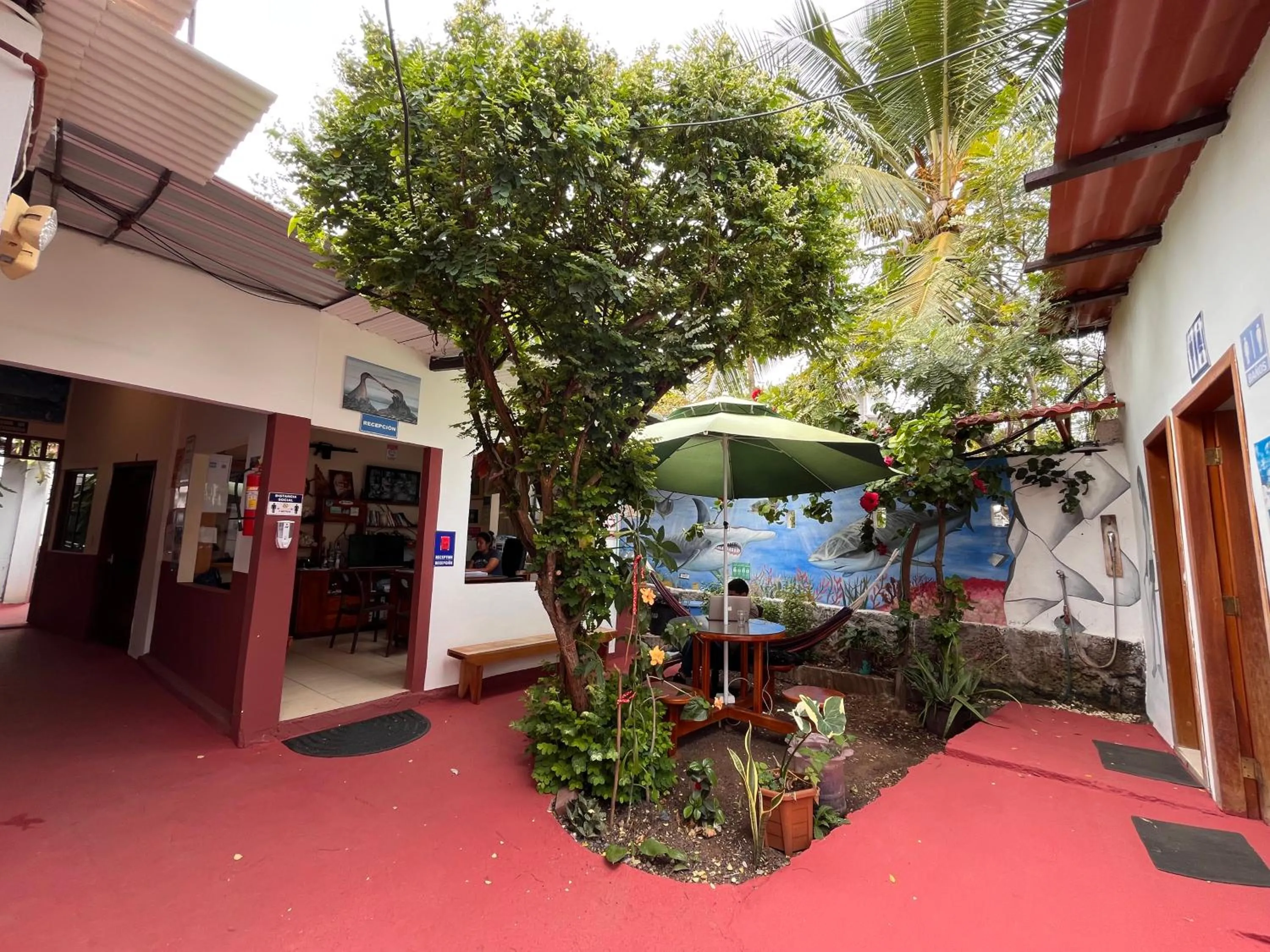 Patio in Hostal Vista al Mar