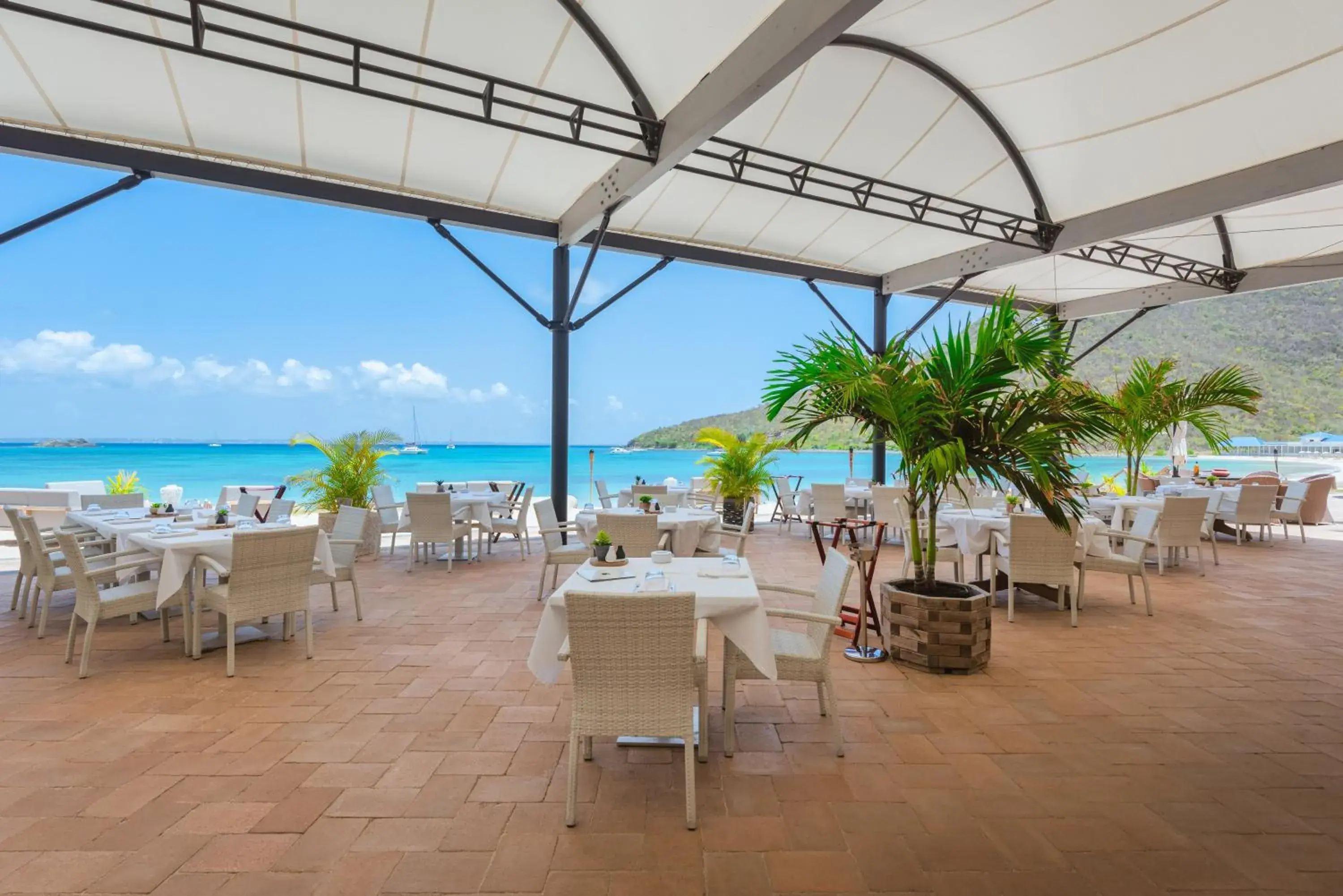 Restaurant/places to eat in Le Domaine Anse Marcel Beach Resort Restaurant/places to eat in Le Domaine Anse Marcel Beach Resort