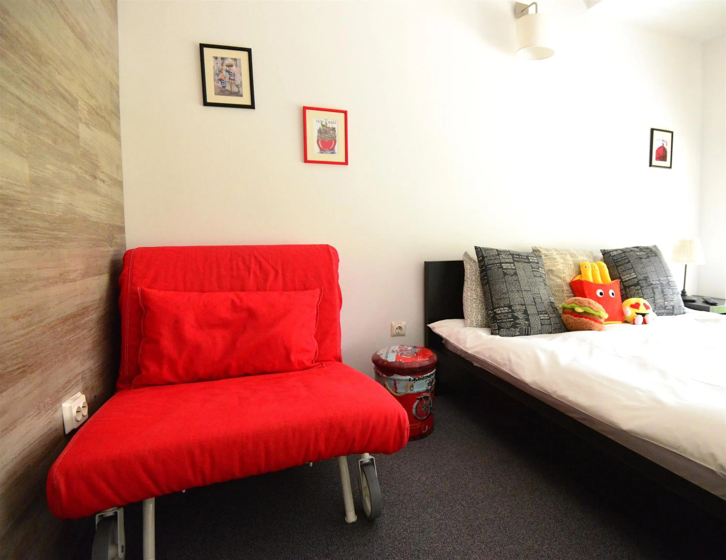 Bed in Hotel Biscuit