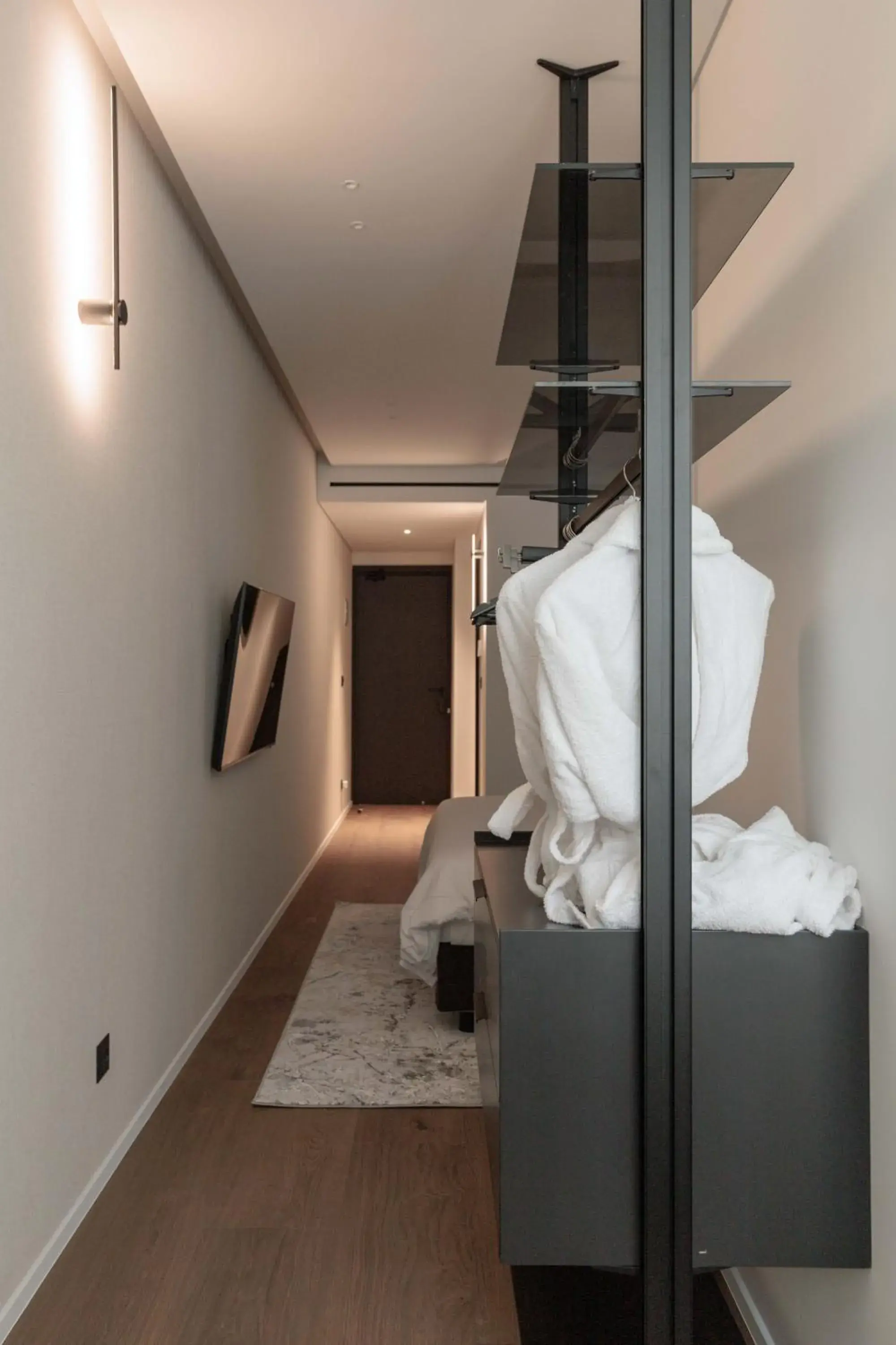 wardrobe, Bed in Blanco Athens Aparthotel wardrobe, Bed in Blanco Athens Aparthotel