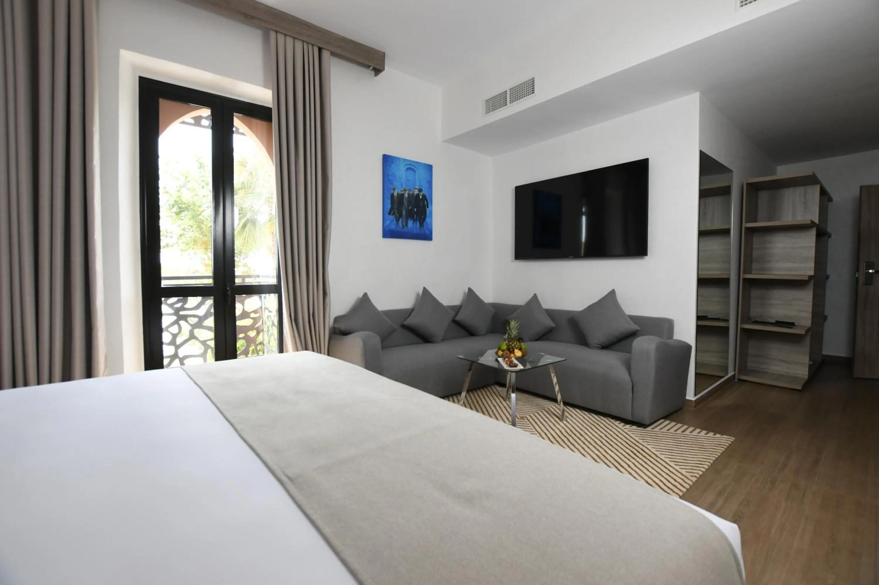 Living room, Bed in 555 Hotel Clubbing Adults Only