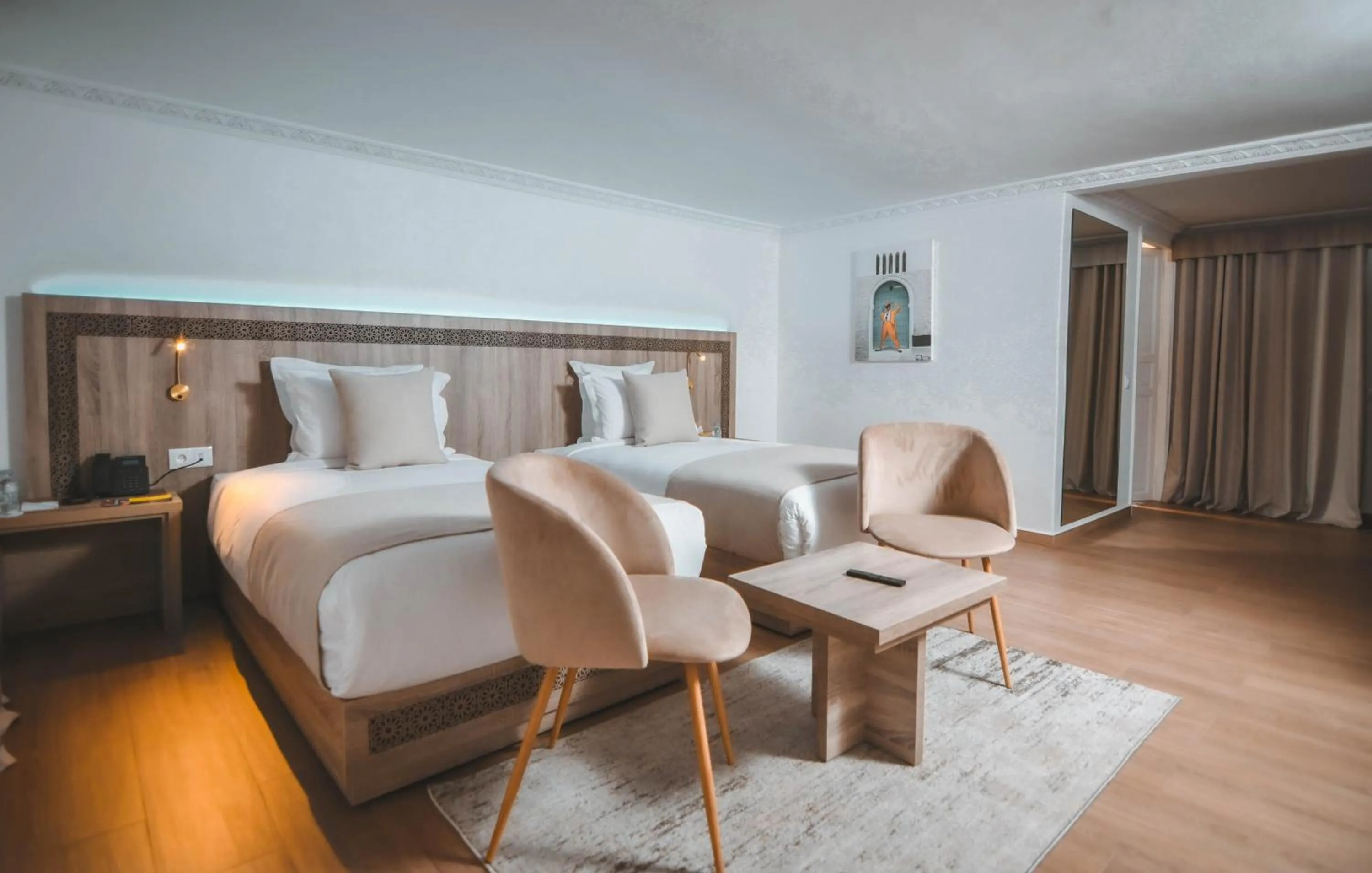 Bed in 555 Hotel Clubbing Adults Only