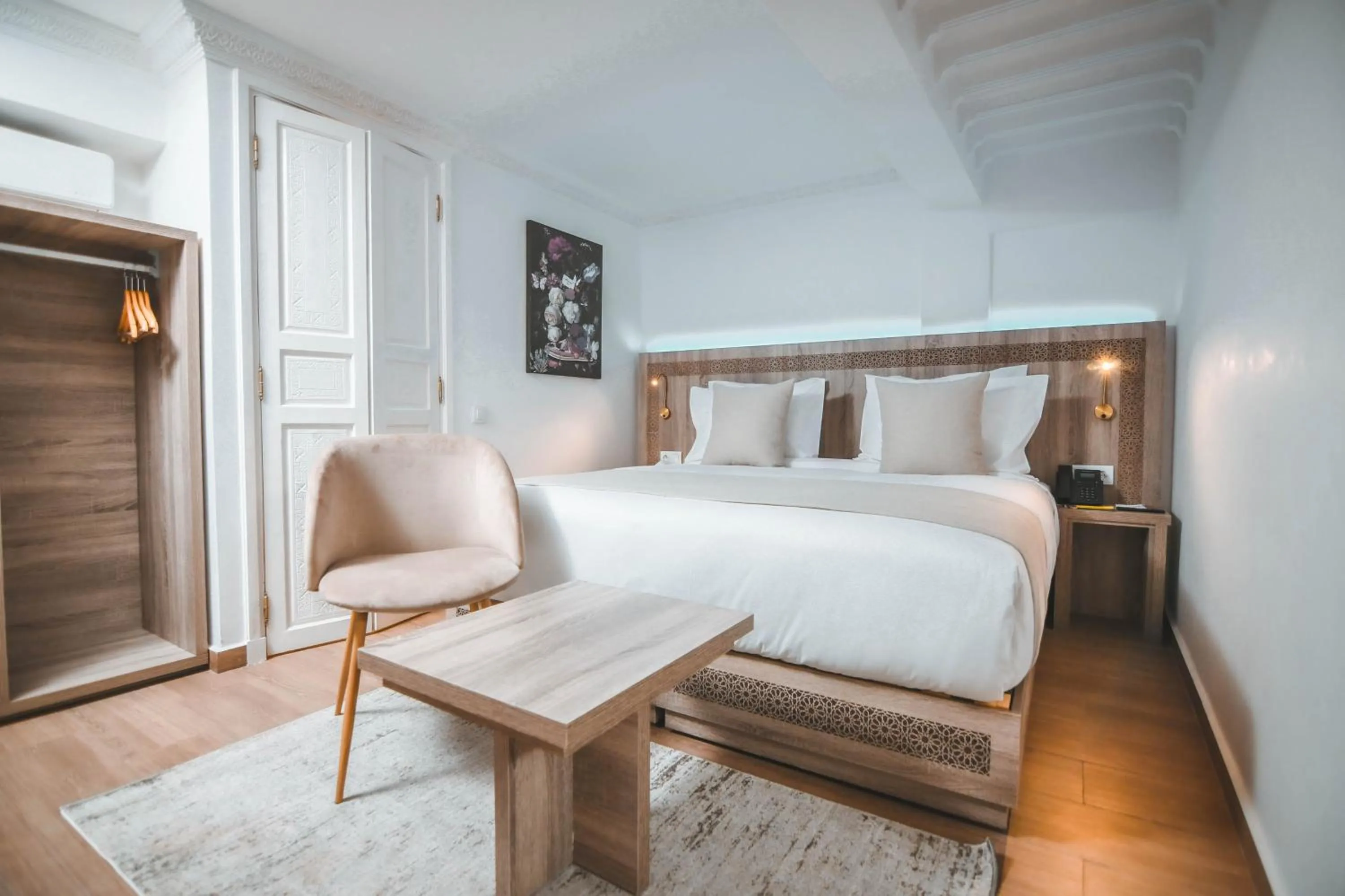 Bed in 555 Hotel Clubbing Adults Only