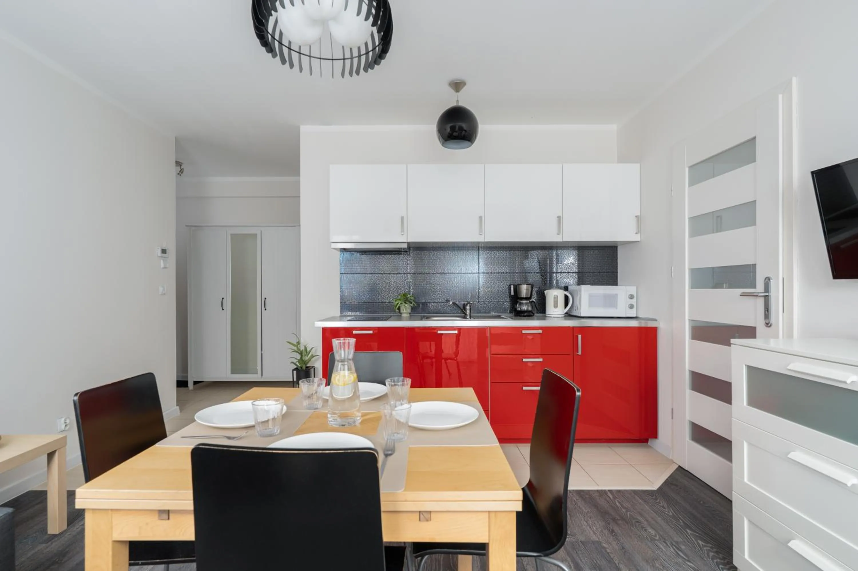 Kitchen or kitchenette in Apartamenty Izerskie