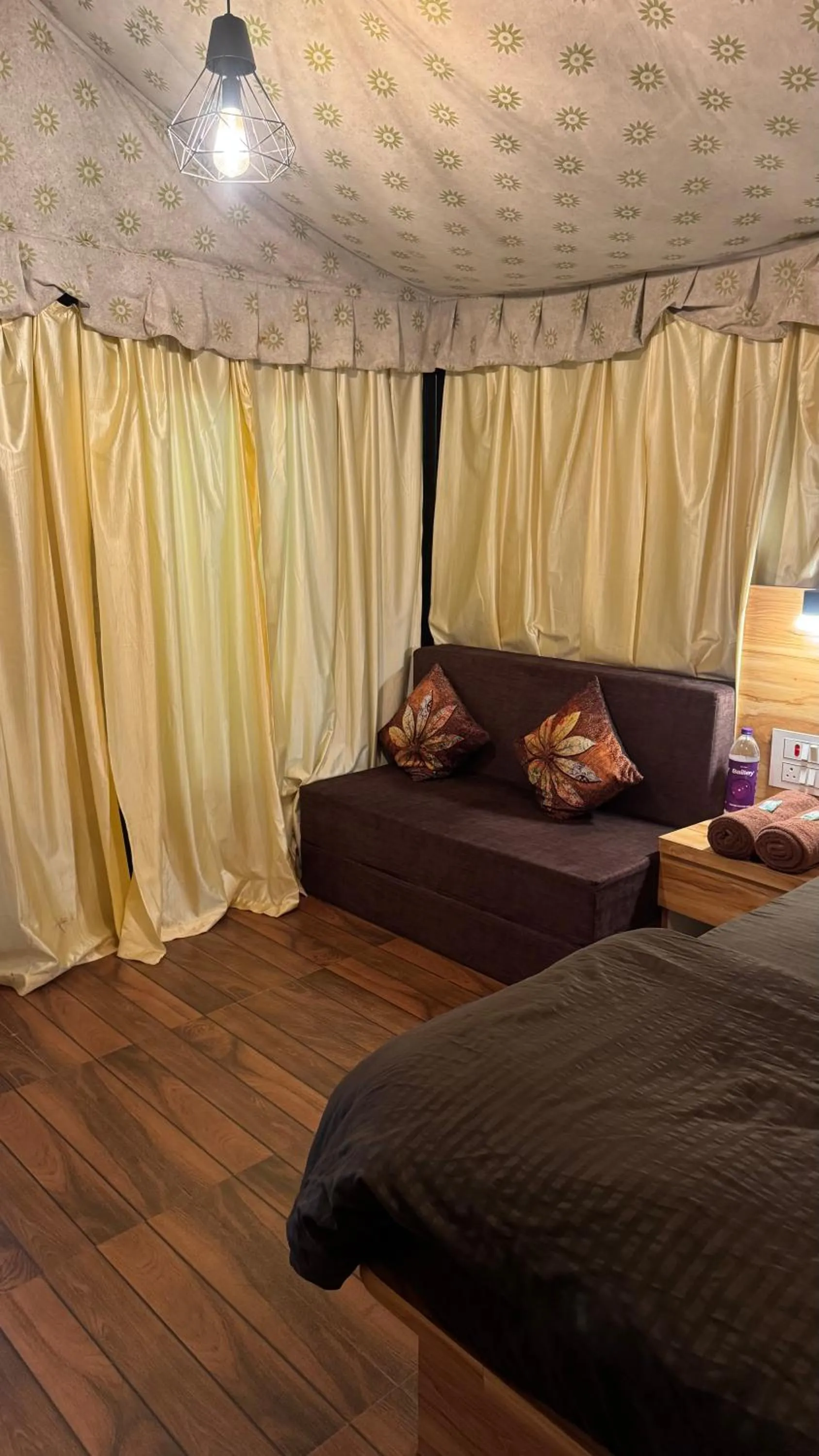 Bed in Sabas Tent & Cottages