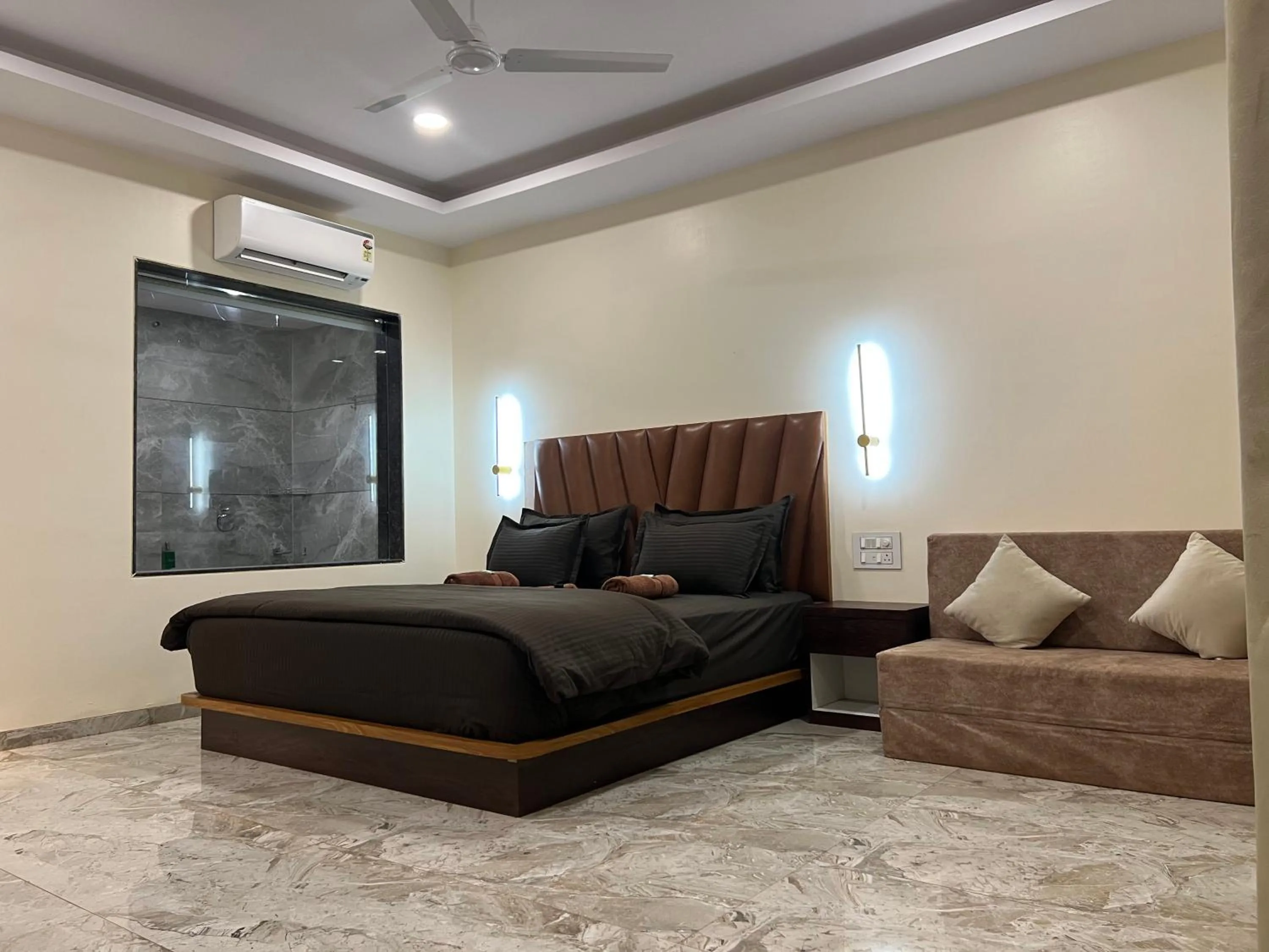 air conditioner in Sabas Tent & Cottages