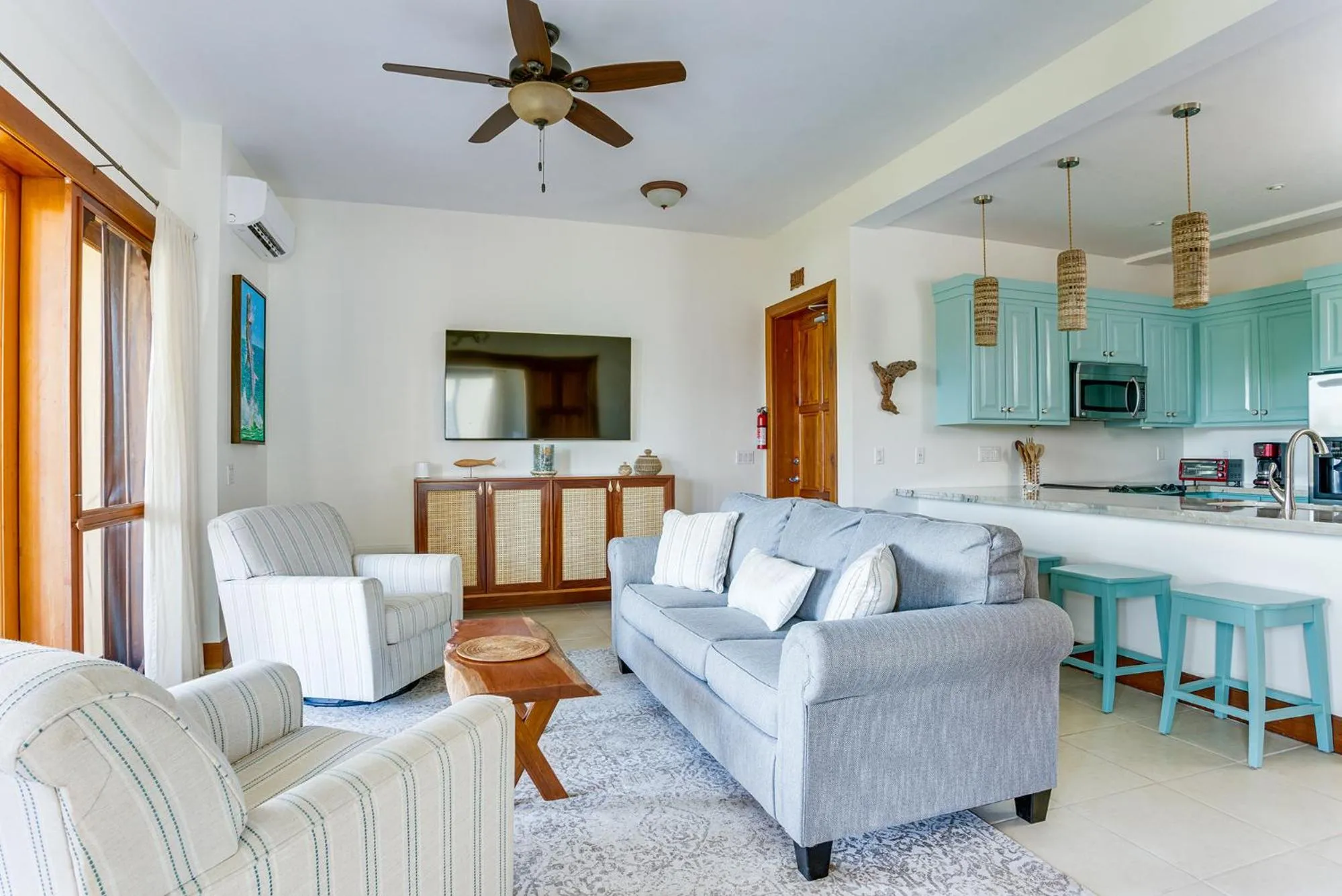 Living room in Marazul Belize
