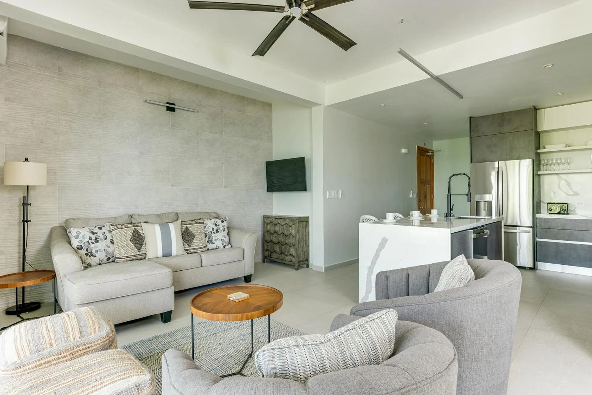 Living room in Marazul Belize