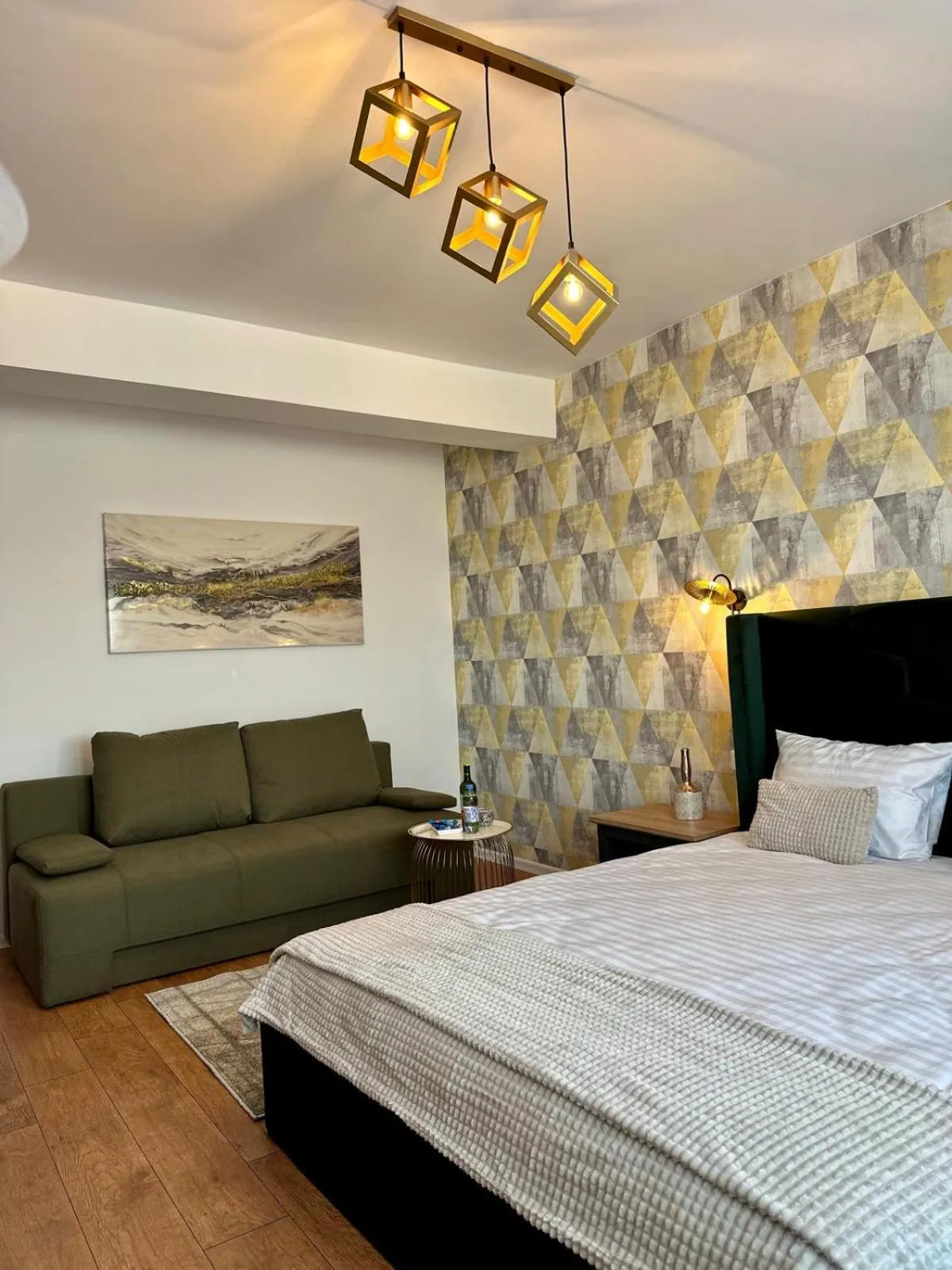 Bed in Anto Apartments