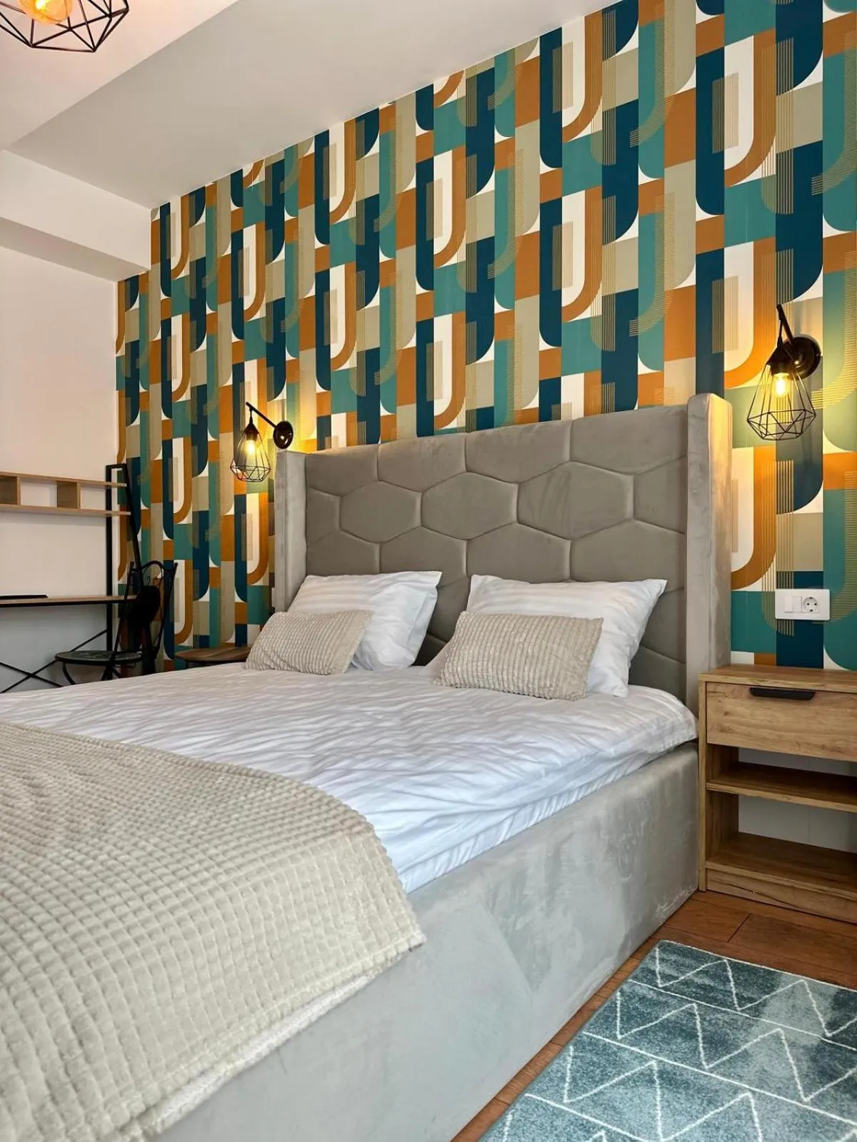 Bed in Anto Apartments