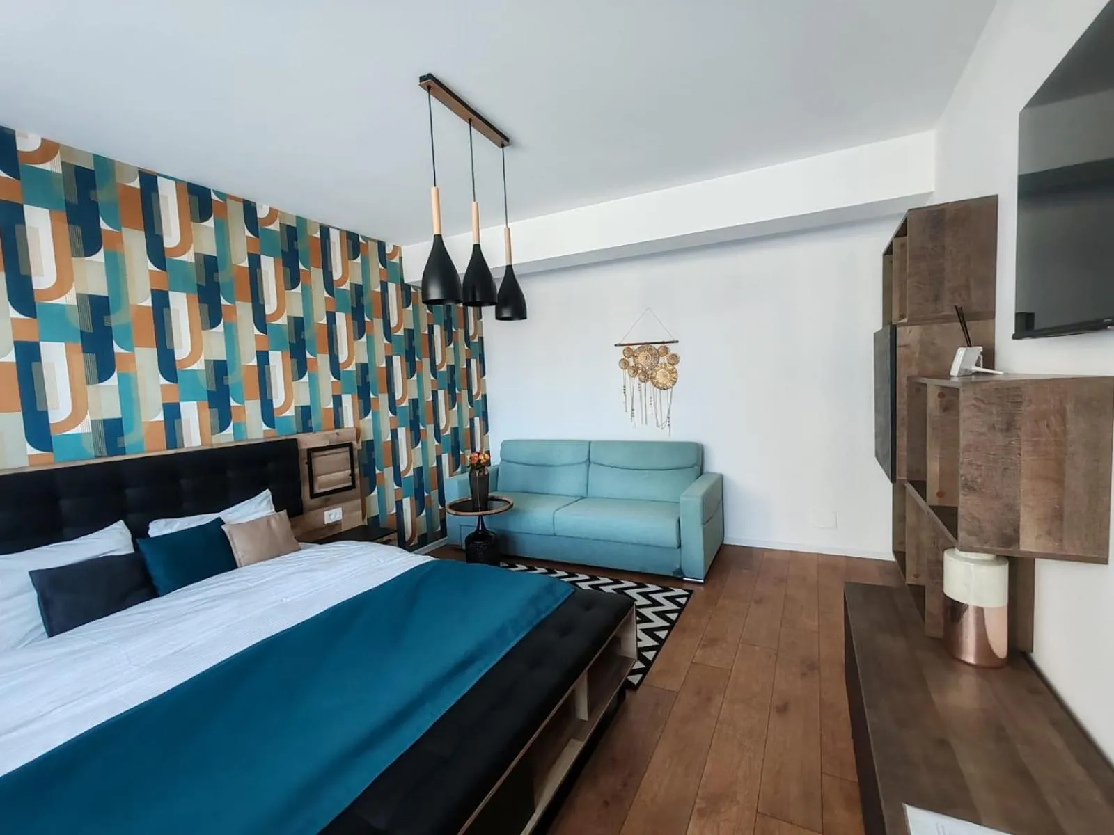 Bed in Anto Apartments