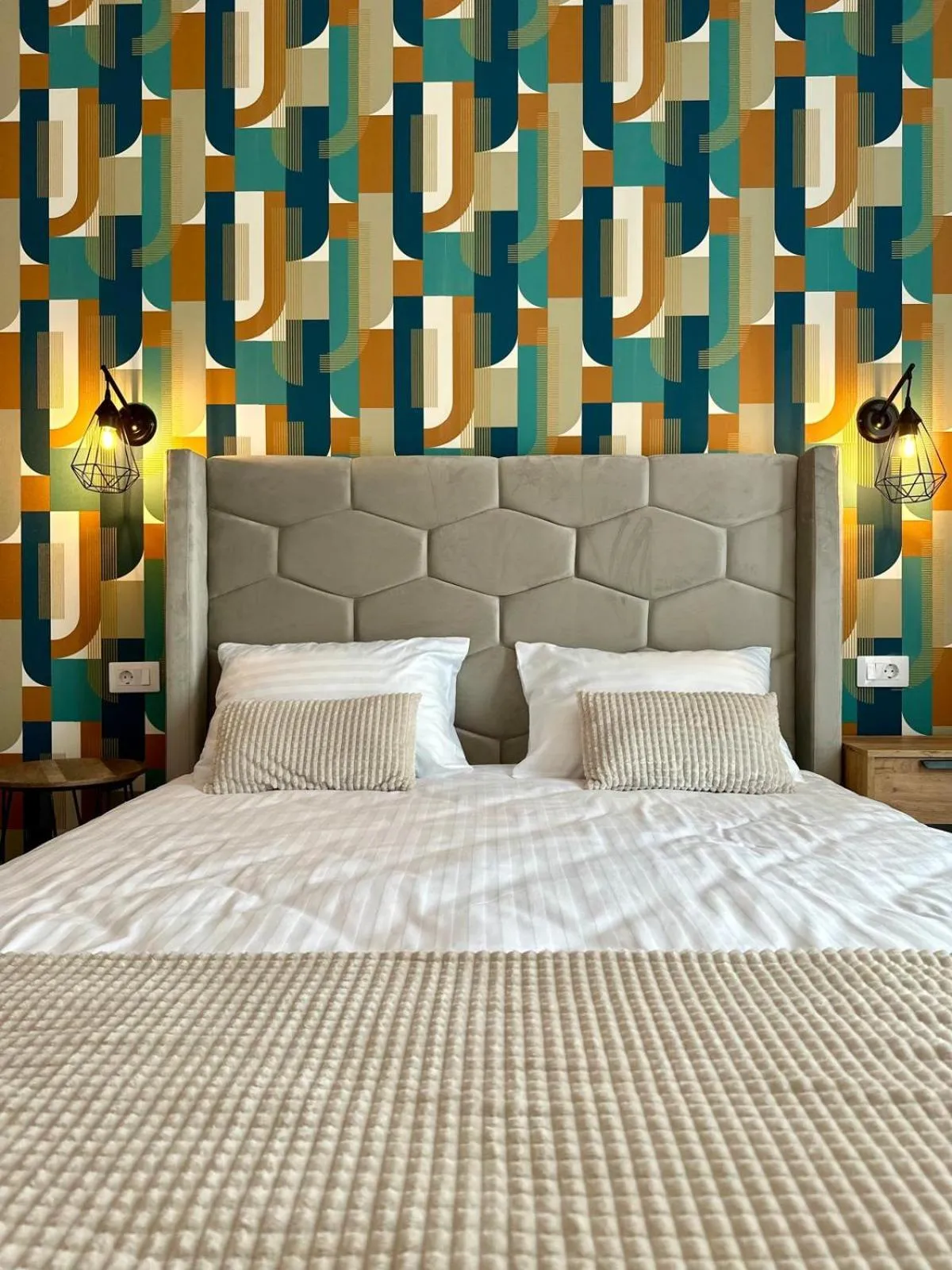 Bed in Anto Apartments