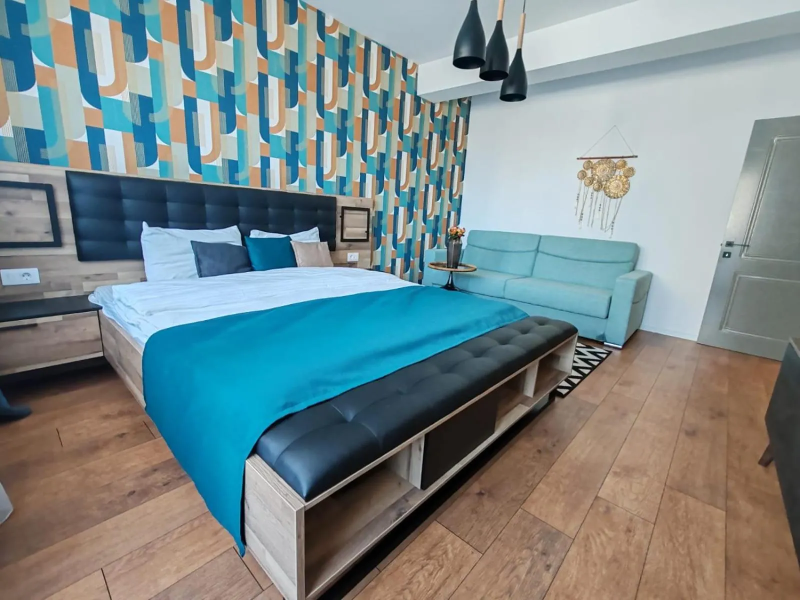 Bed in Anto Apartments