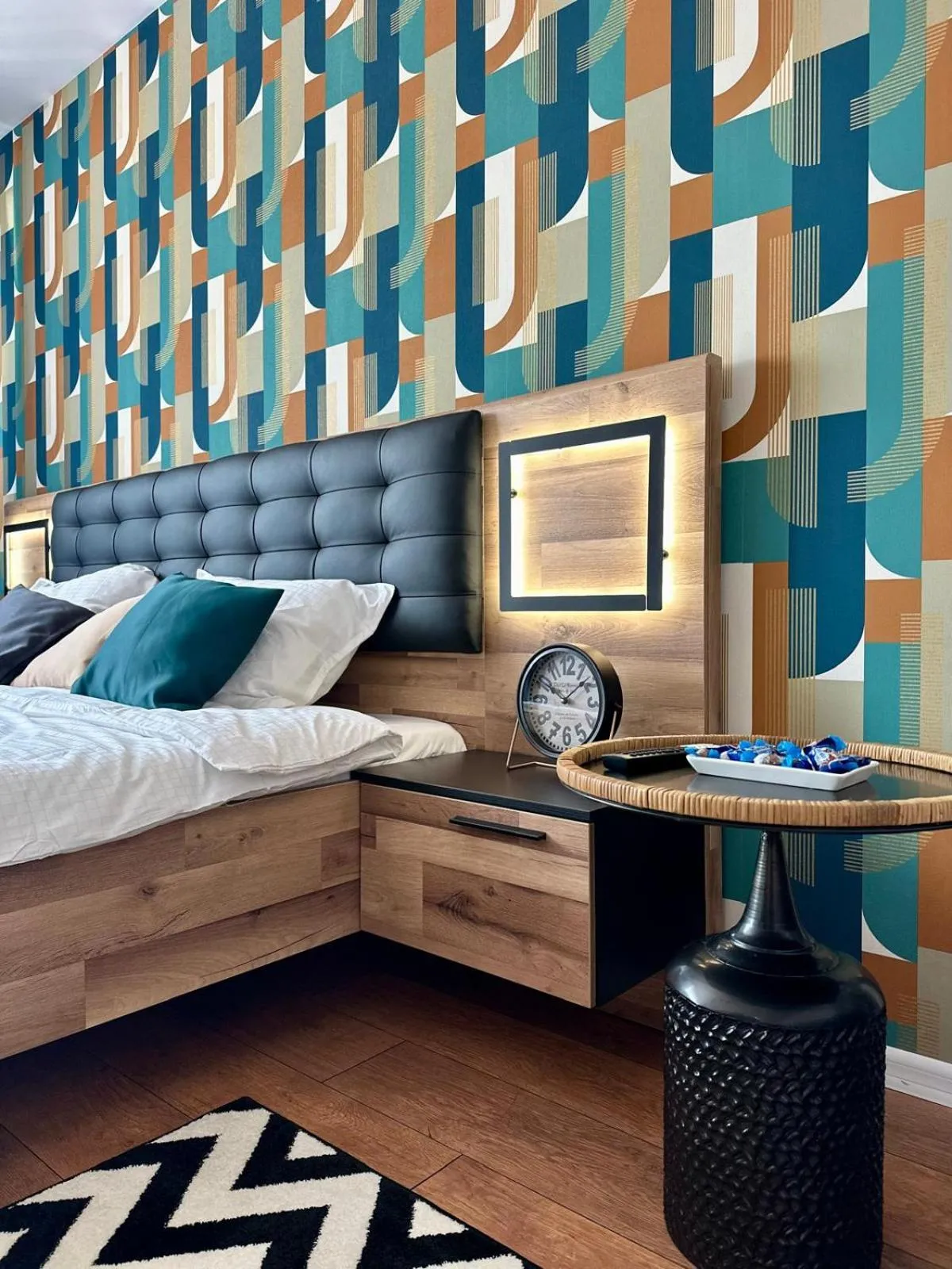 Bed in Anto Apartments