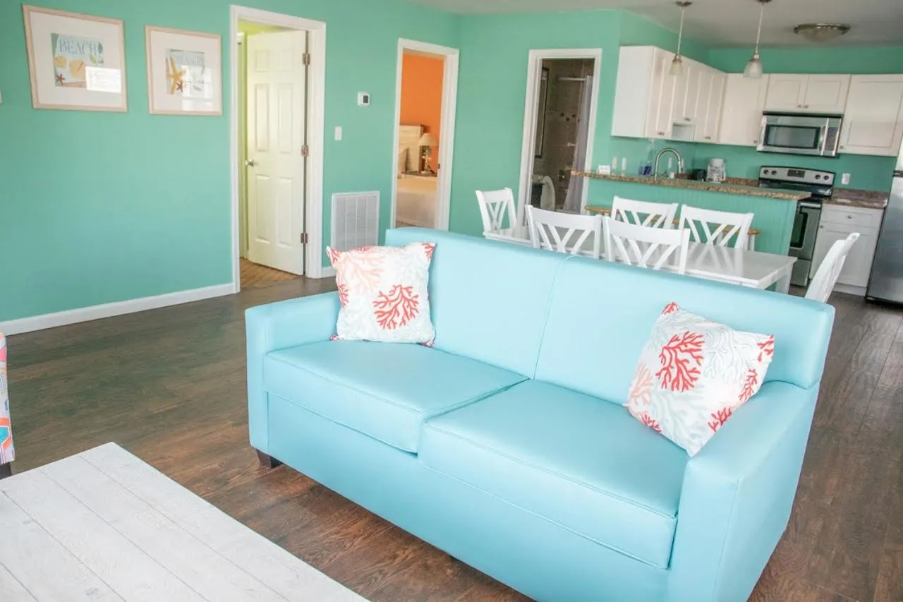 Living room in South Beach Apartment Ocean City, MD