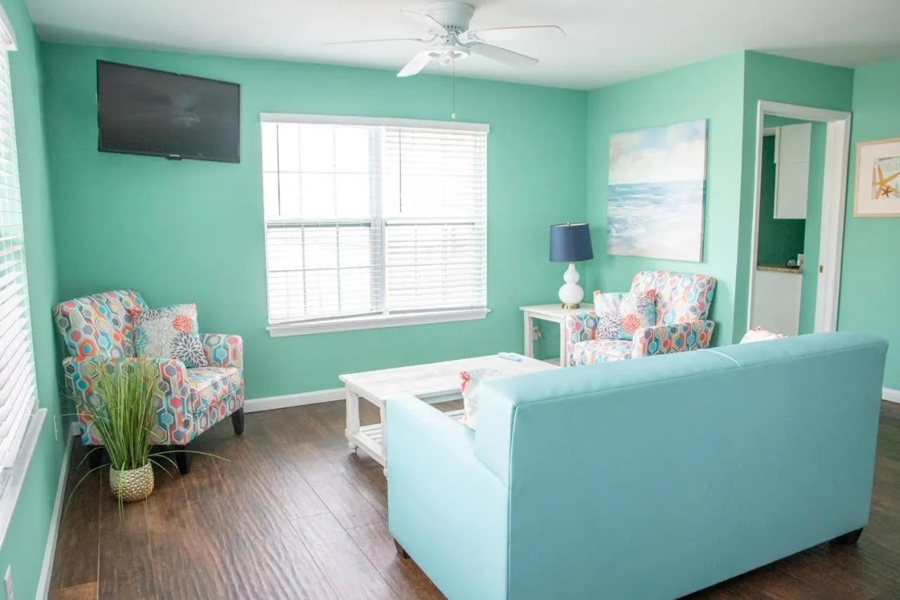 Living room in South Beach Apartment Ocean City, MD