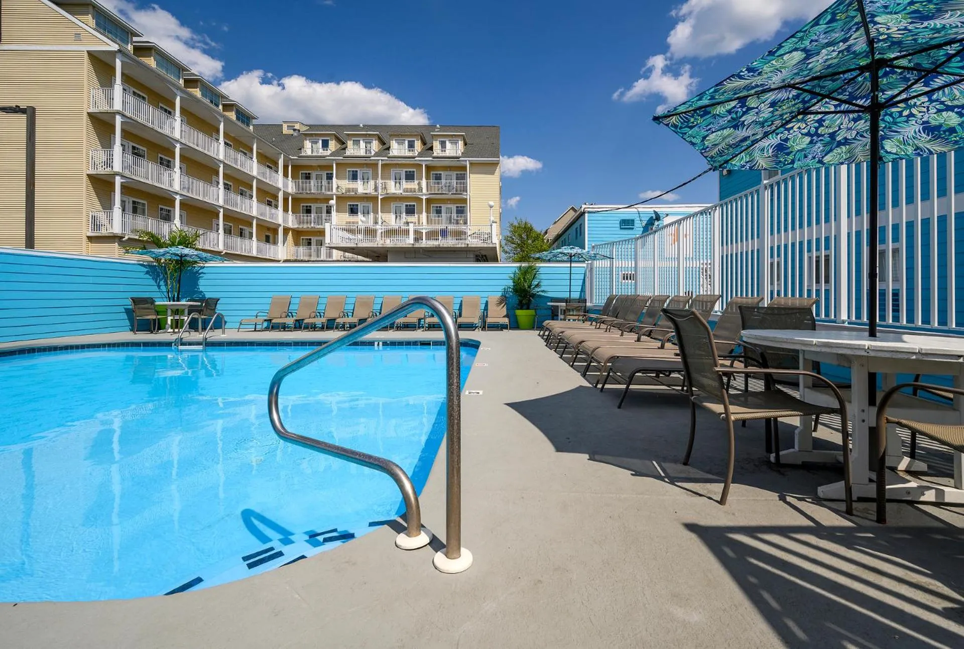 Swimming pool in South Beach Apartment Ocean City, MD
