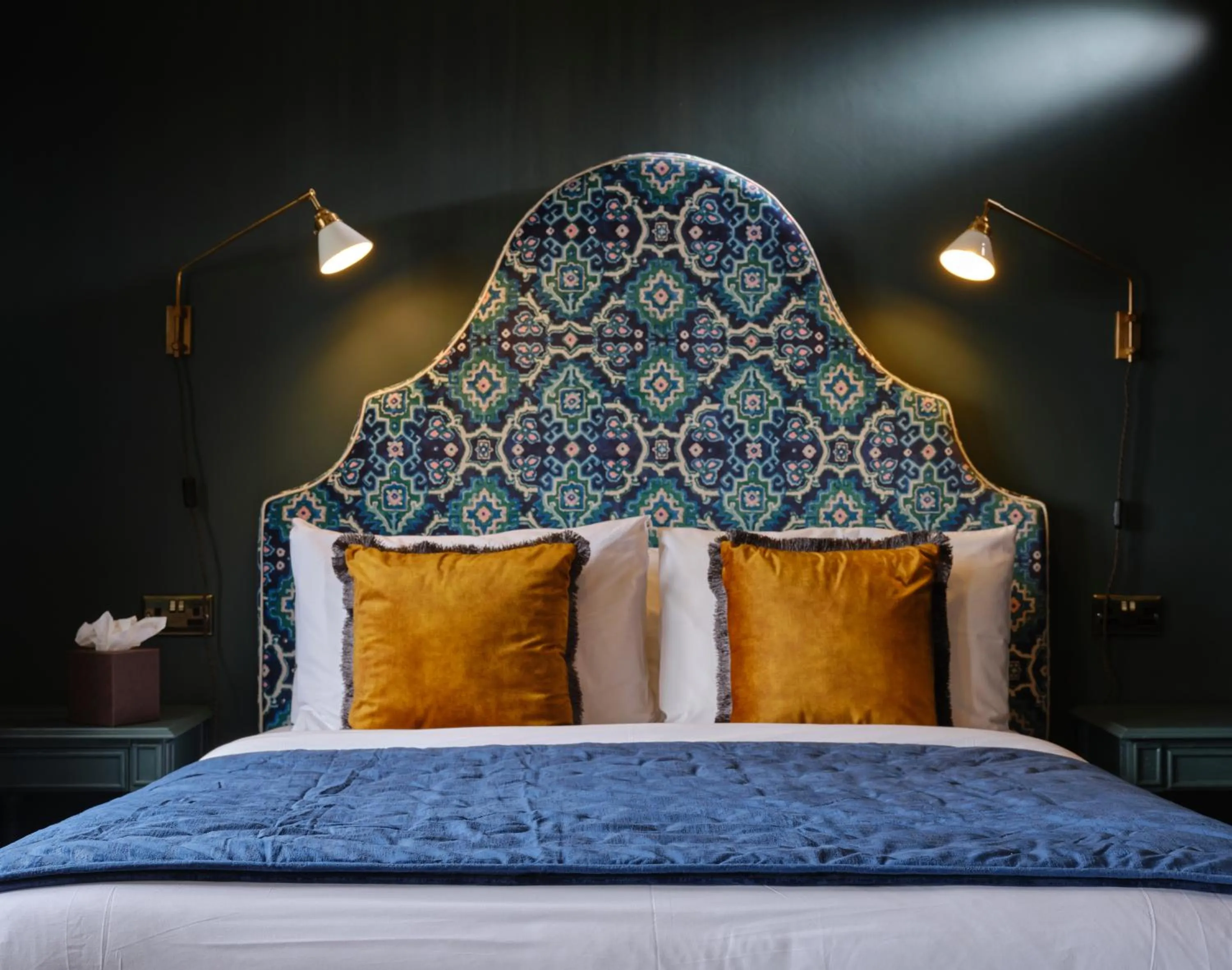 Decorative detail, Bed in The Bath Hotel