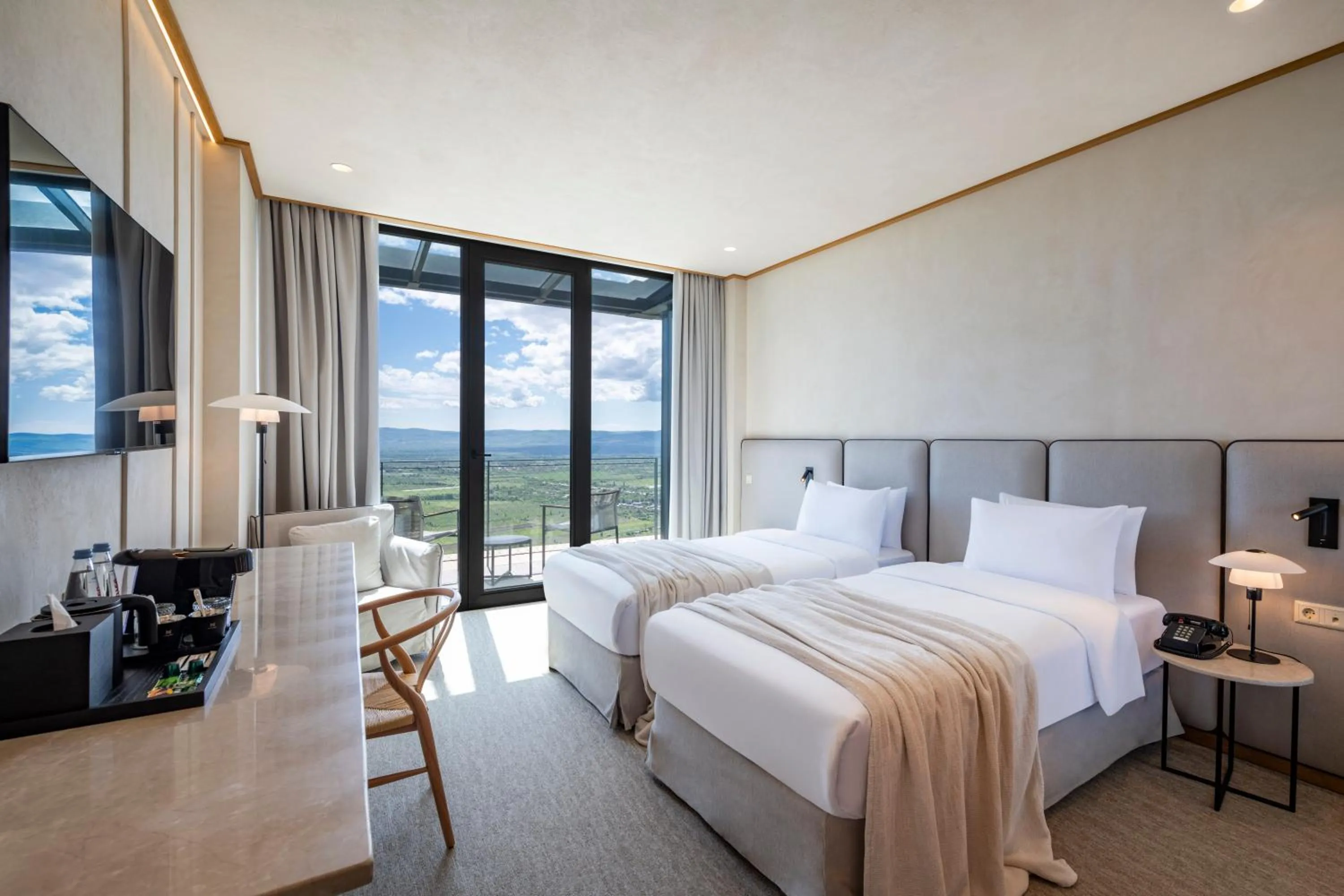 Landmark view, Bed in Kvareli Lake Resort