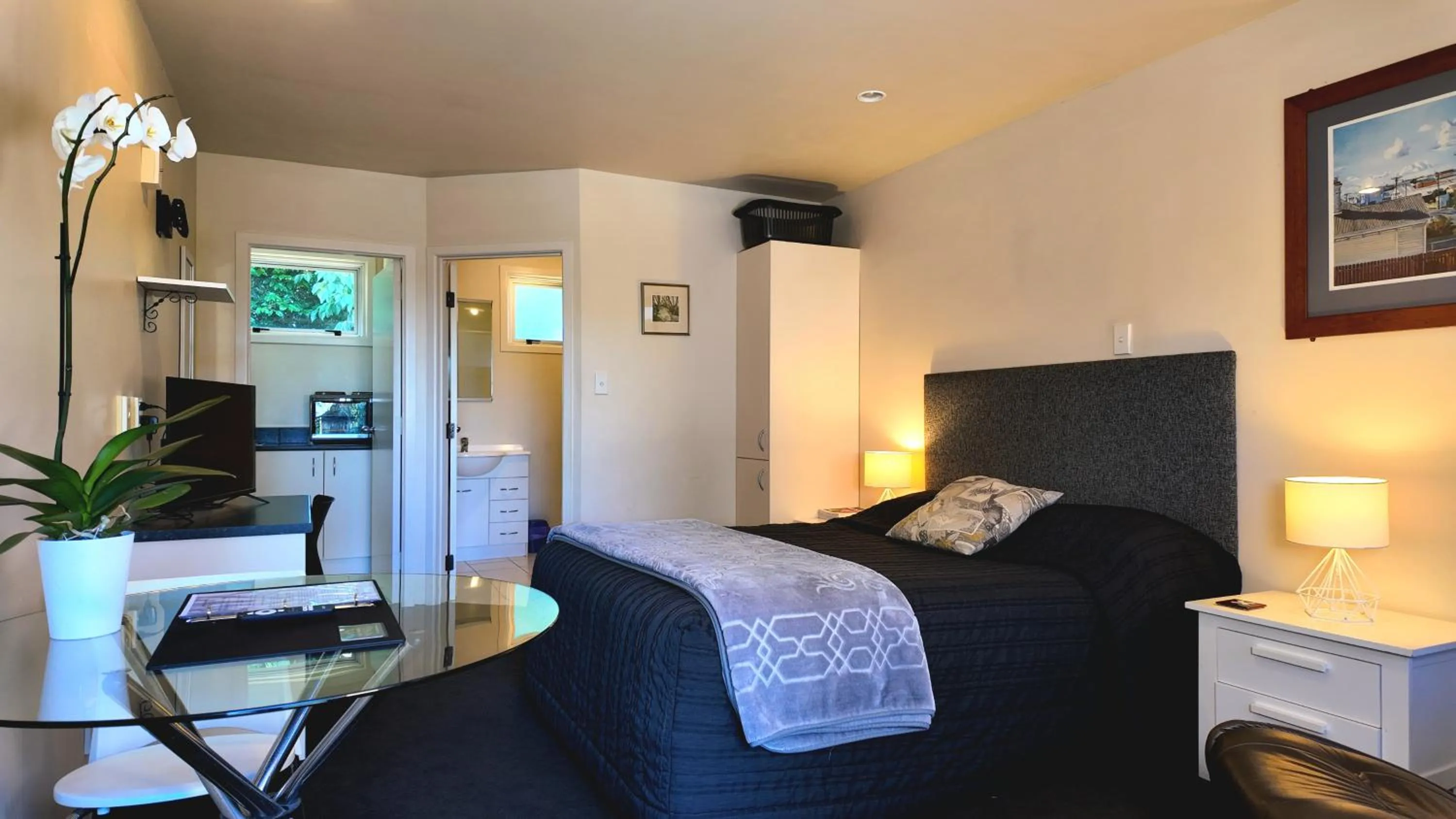 Bed in Mount View Motel Hawera