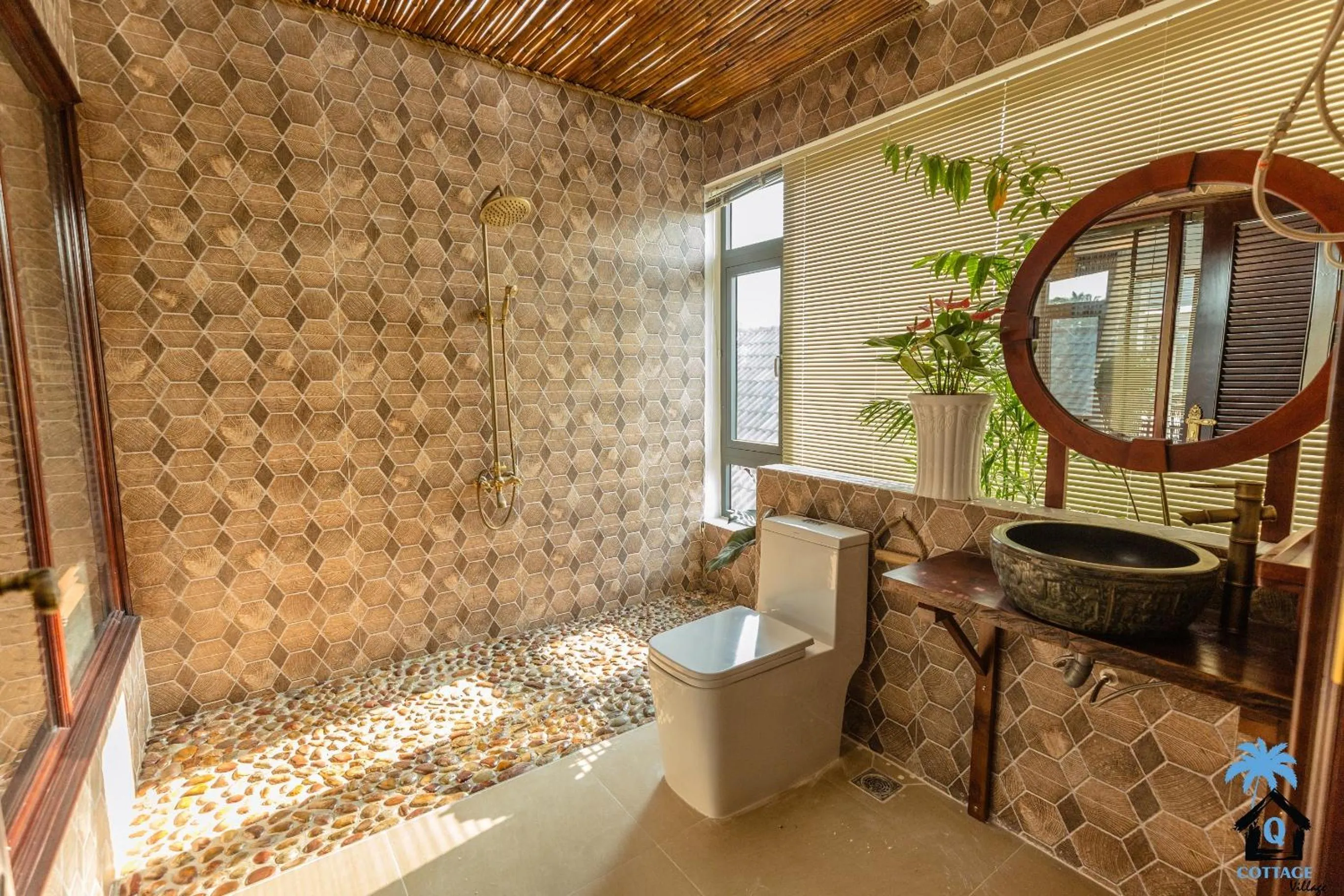 Shower in Cottage Village