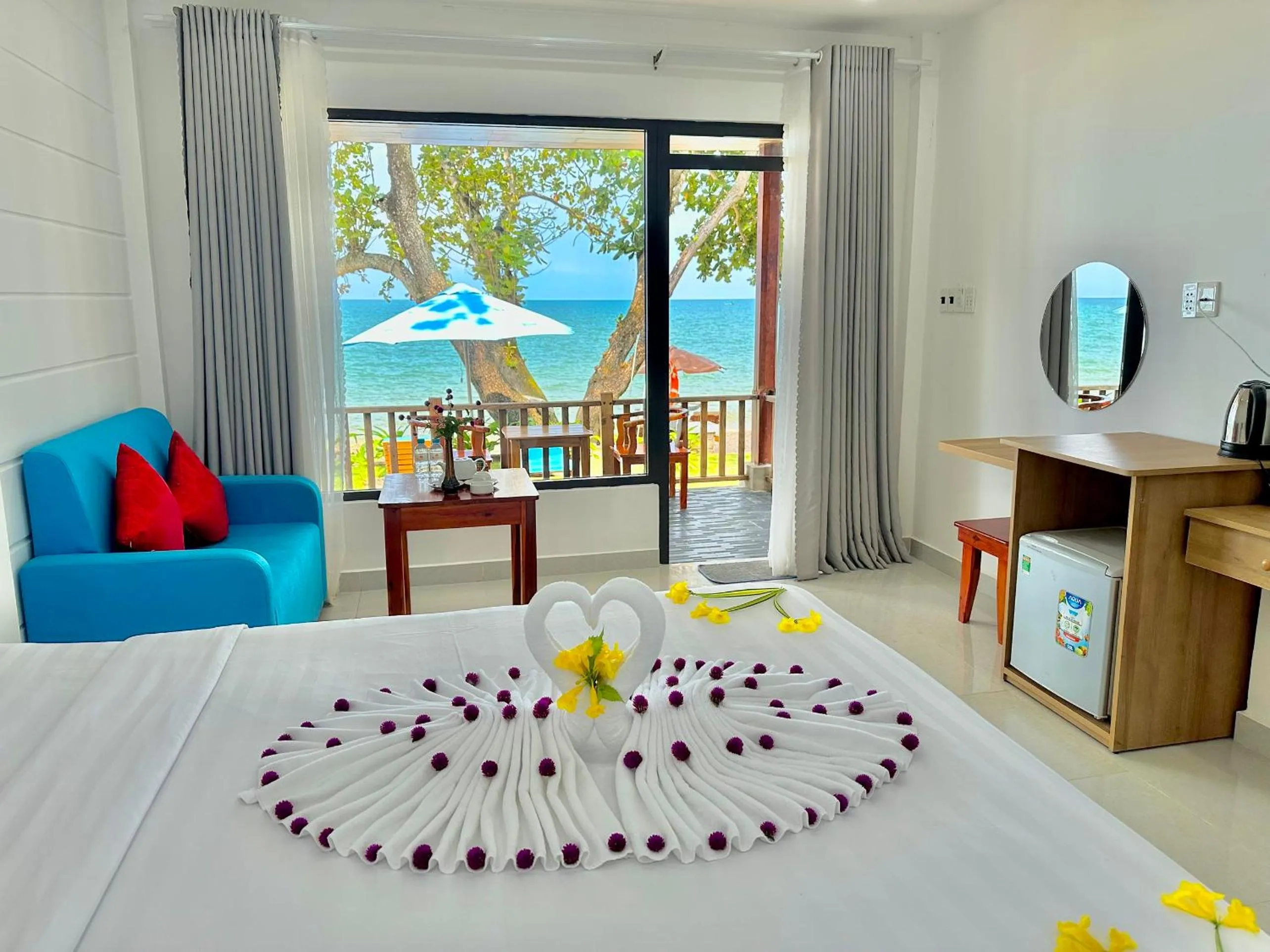 Bed in Orange Resort