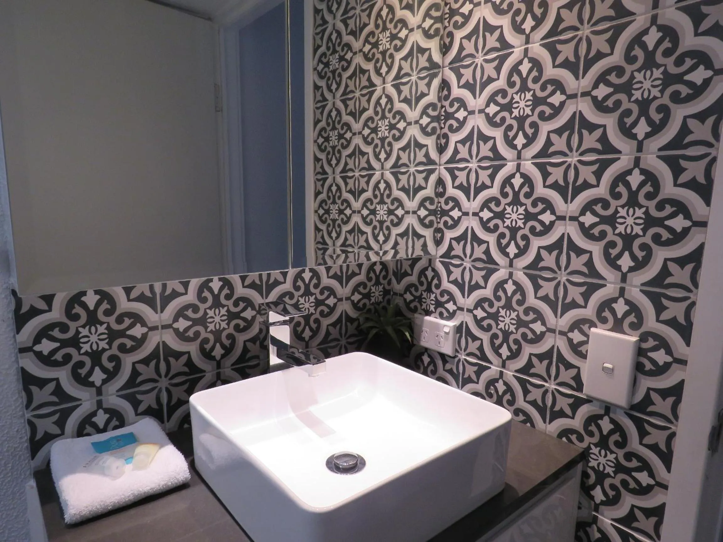 Bathroom in Mylos Holiday Apartments