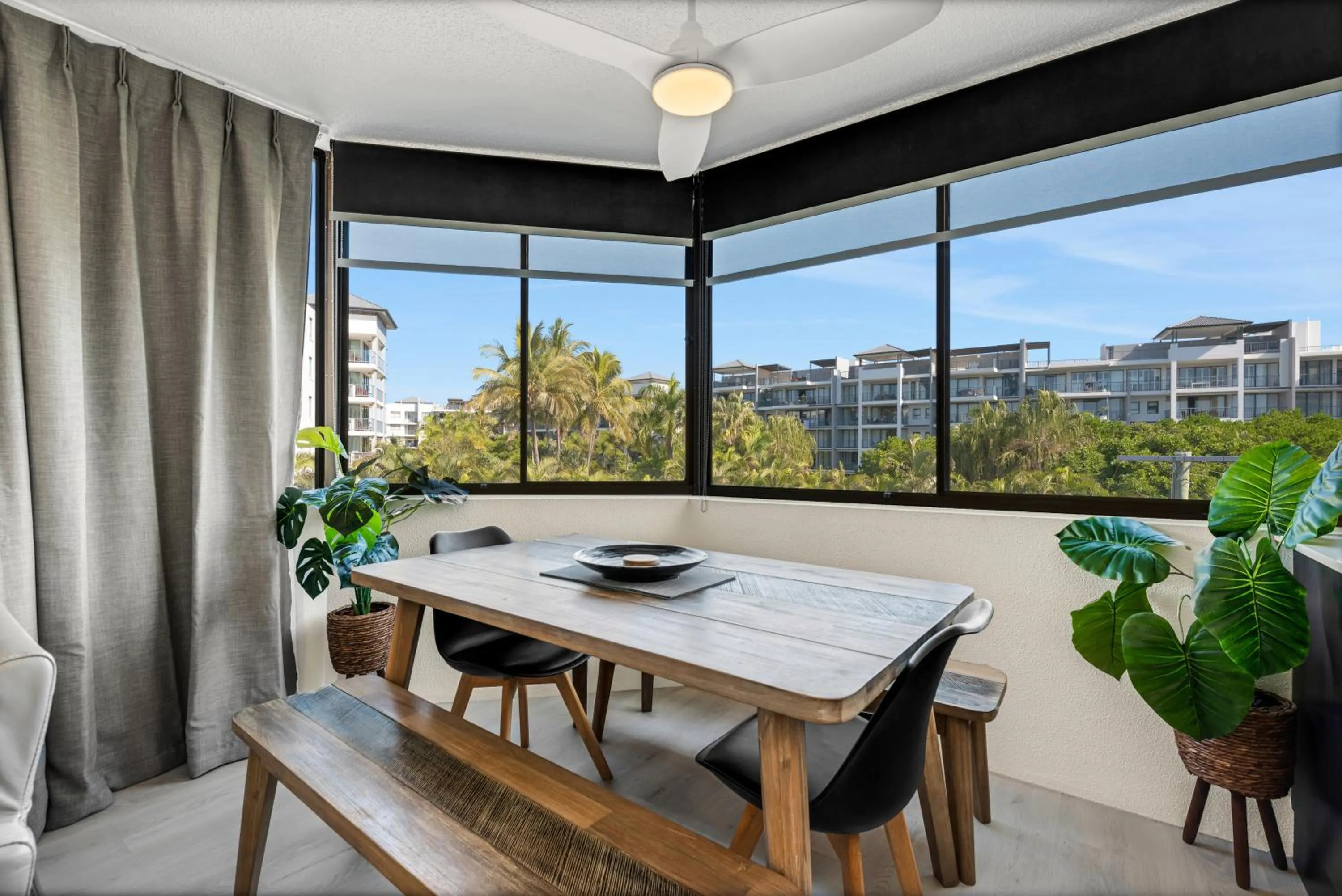 Dining area in Mylos Holiday Apartments