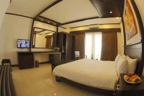 Bed in Blue Beach Hotel