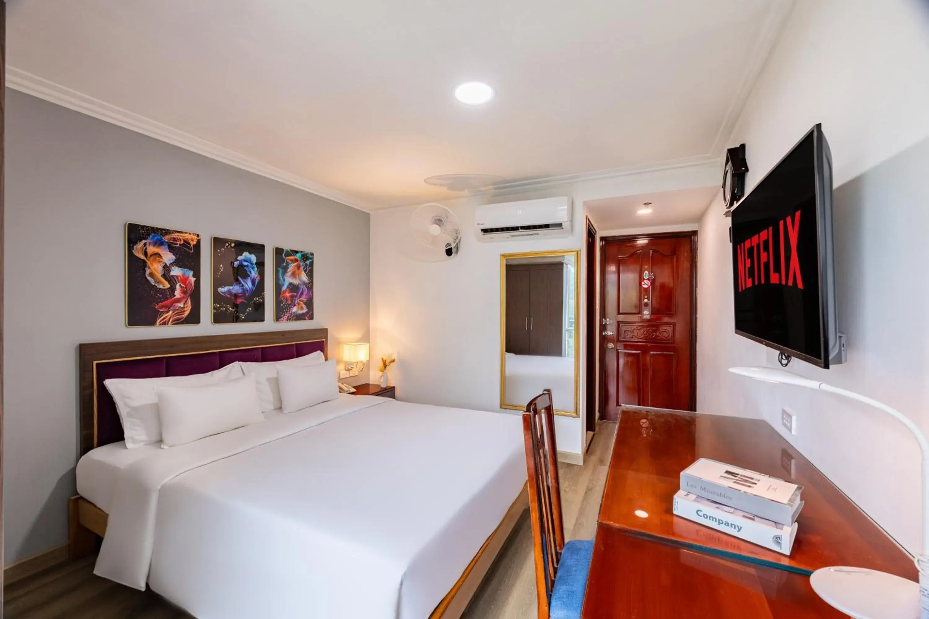 Bed in A25 Hotel - 251 Hai Bà Trưng HCM Bed in A25 Hotel - 251 Hai Bà Trưng HCM