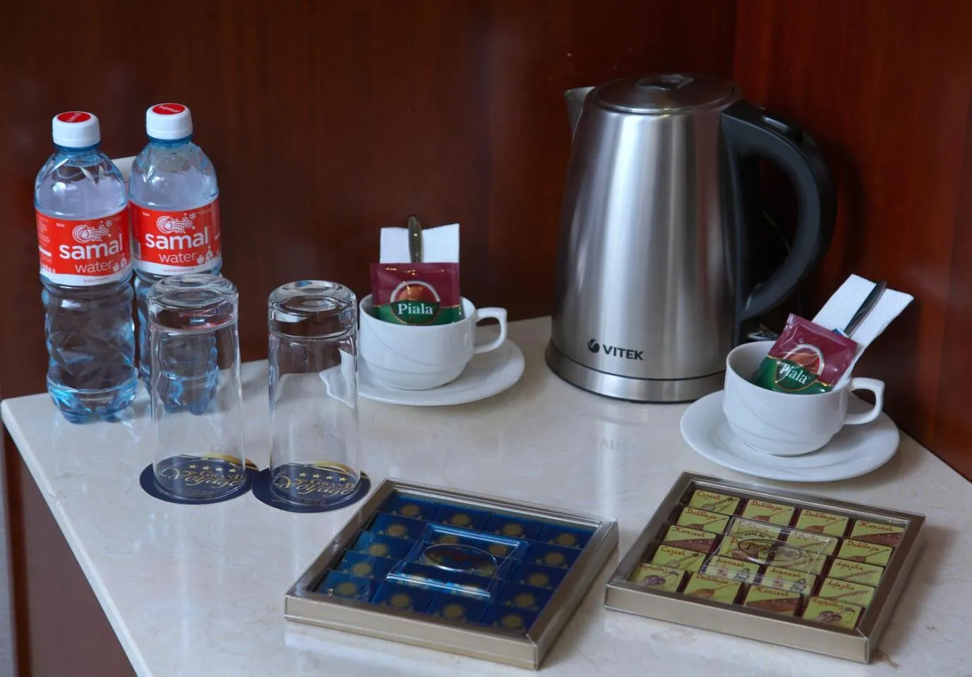 Kitchen or kitchenette in Grand Voyage Hotel