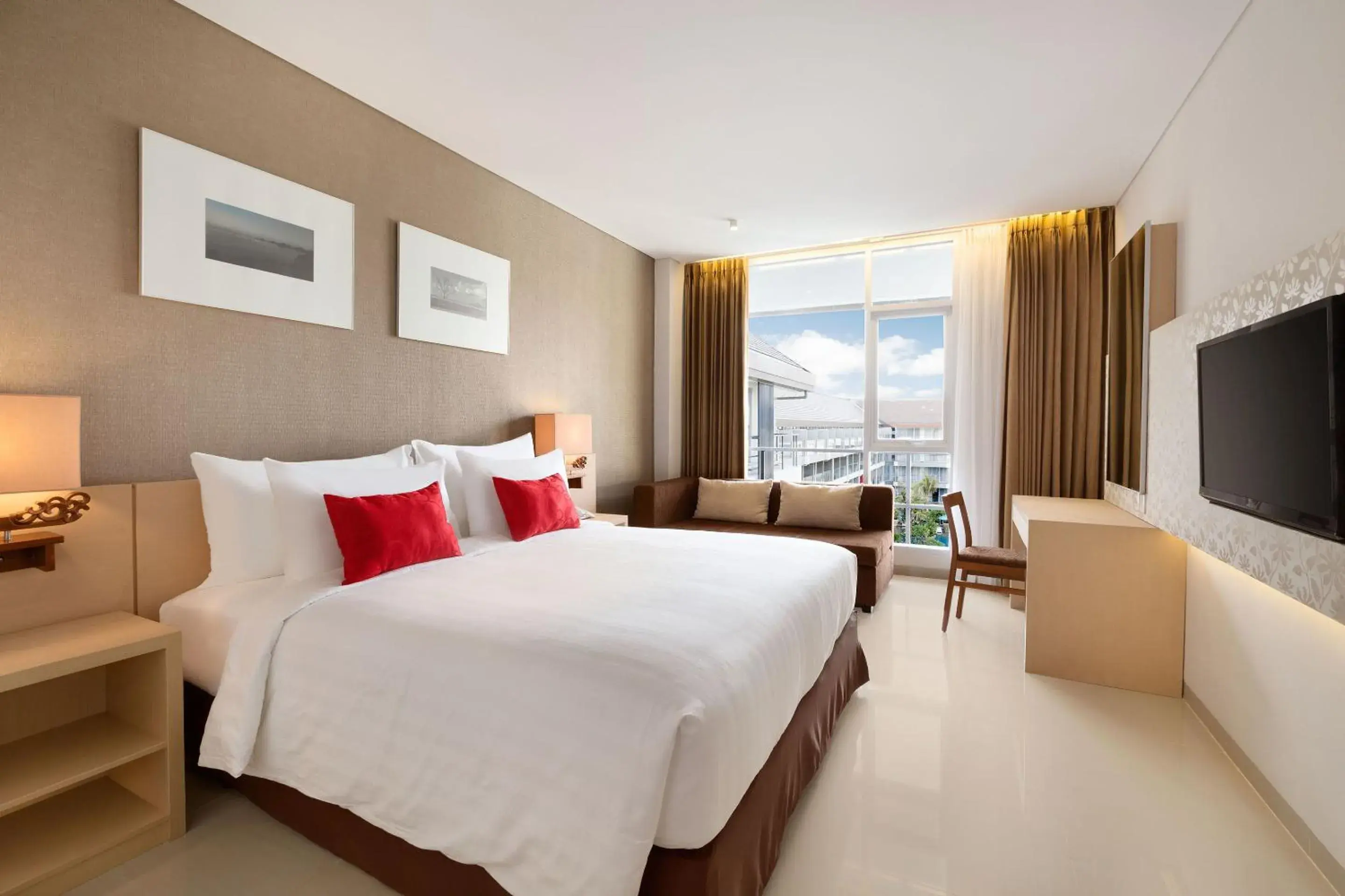 Bedroom, Bed in Ramada Encore by Wyndham Bali Seminyak Bedroom, Bed in Ramada Encore by Wyndham Bali Seminyak