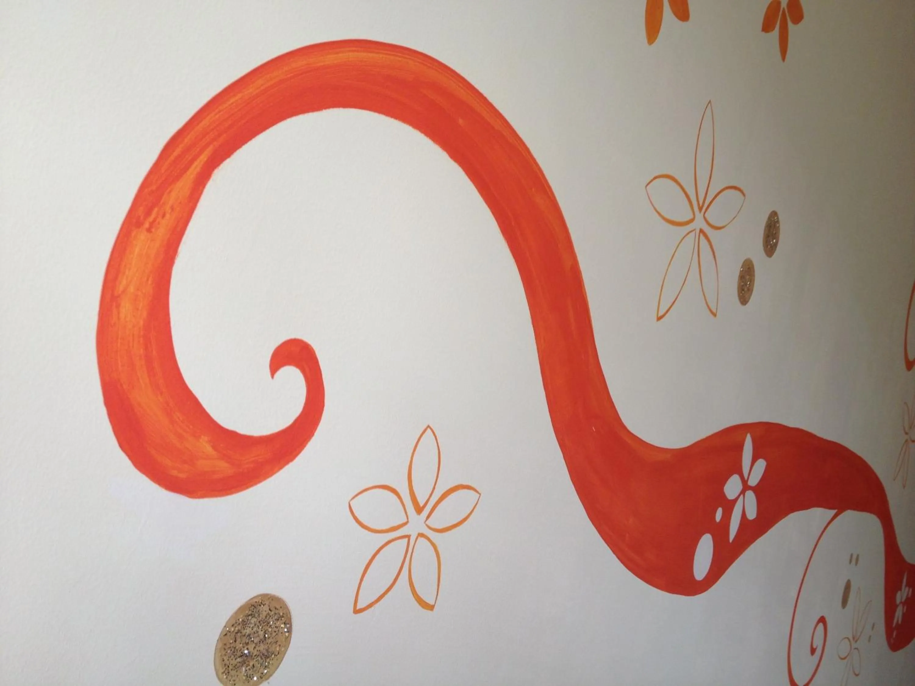 Decorative detail in Orange Paradise b&b