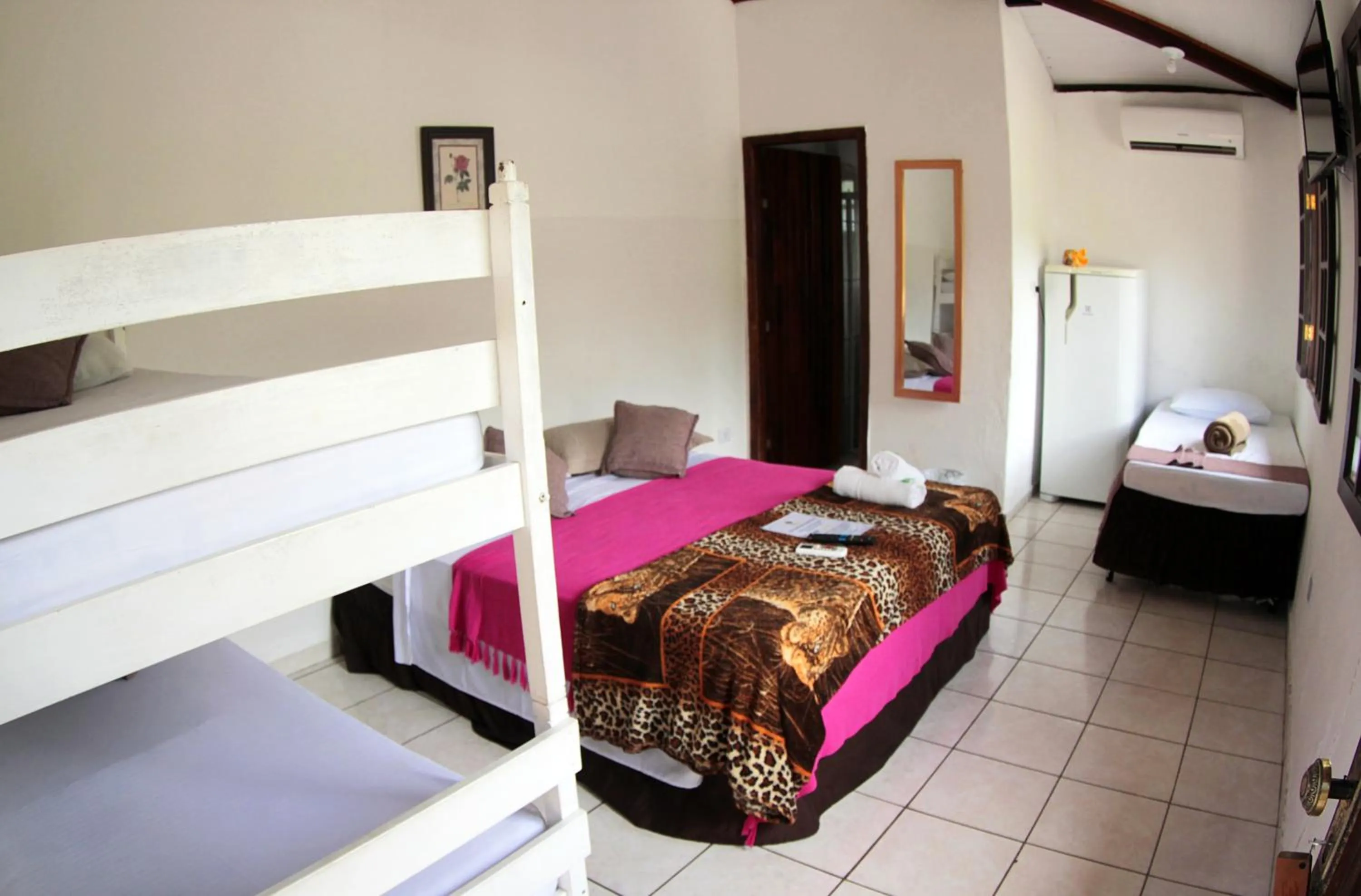 Bed in Pousada Sol e Mar