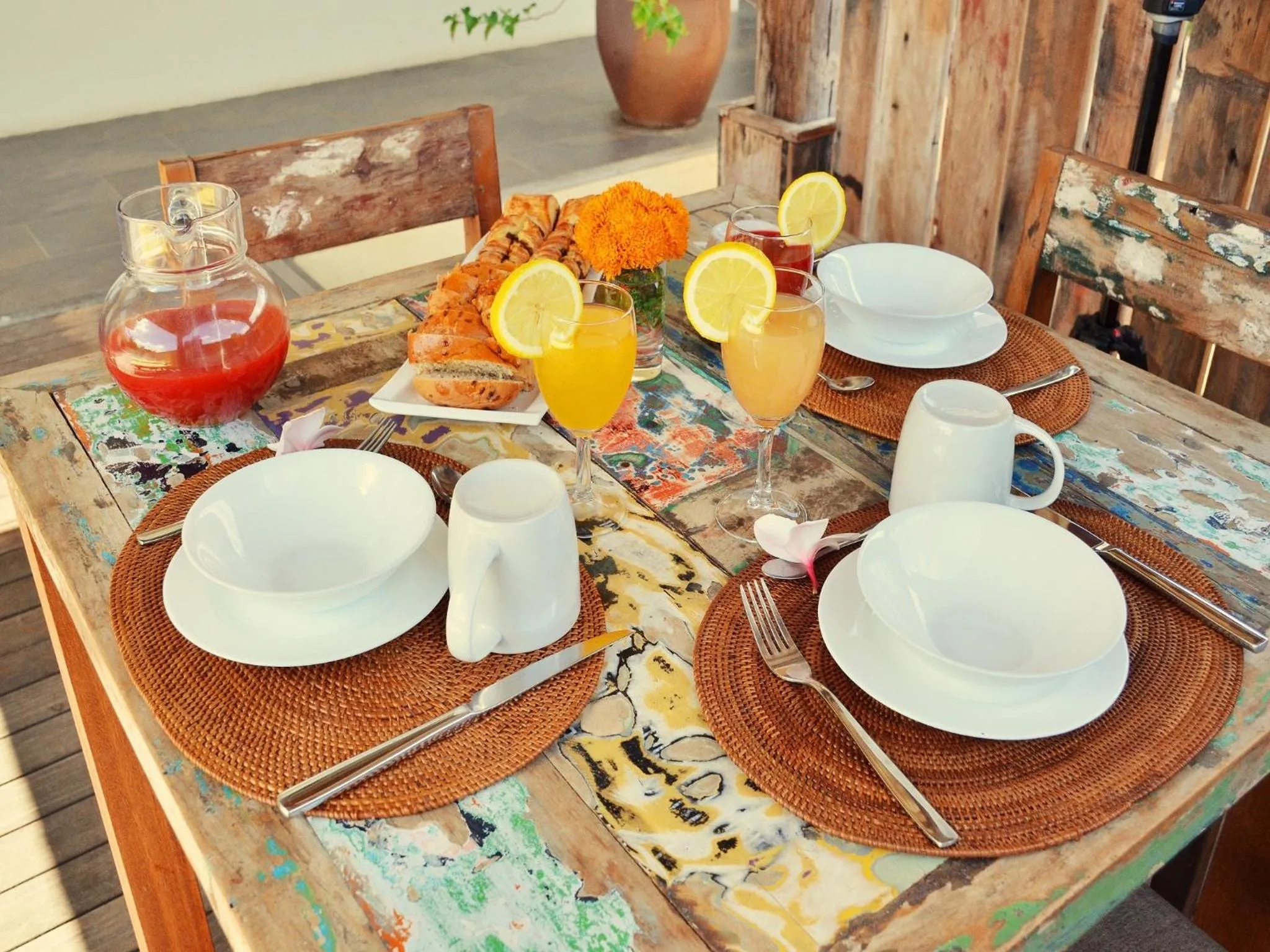 Food close-up in Happy Days Guest House