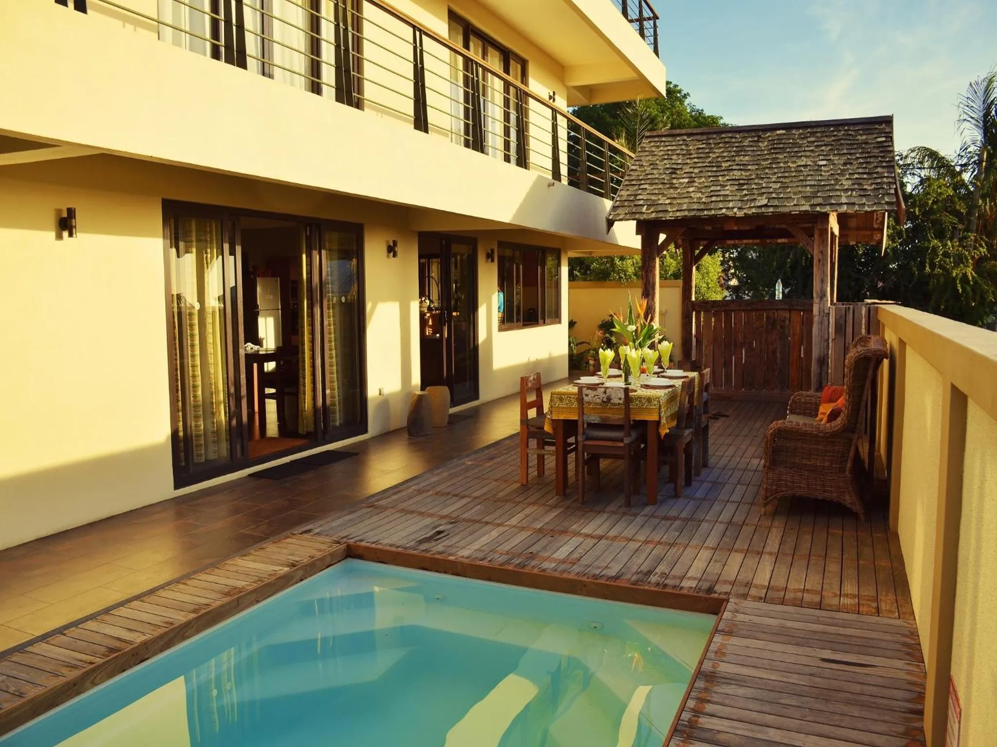 Patio in Happy Days Guest House