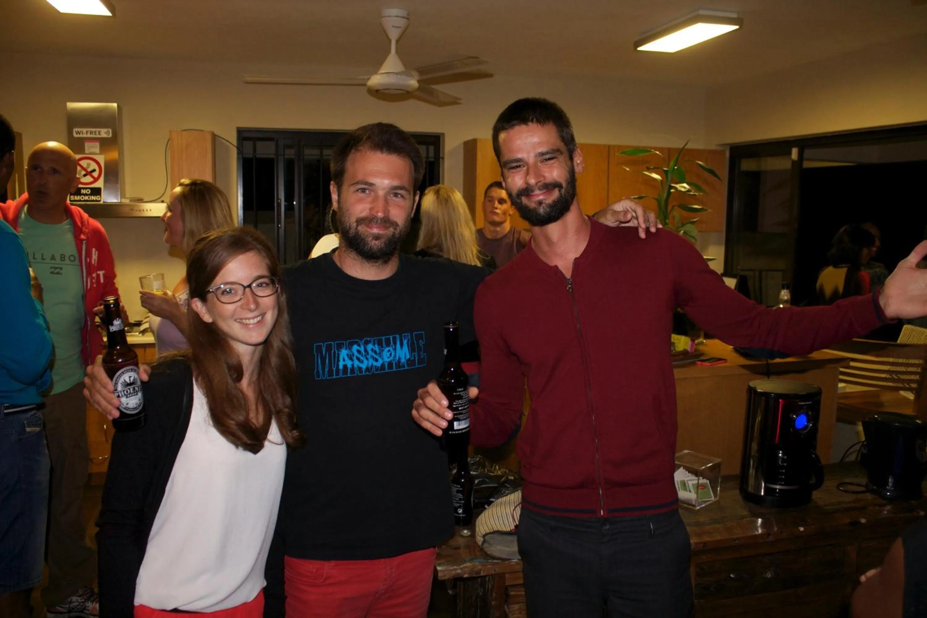 group of guests in Happy Days Guest House