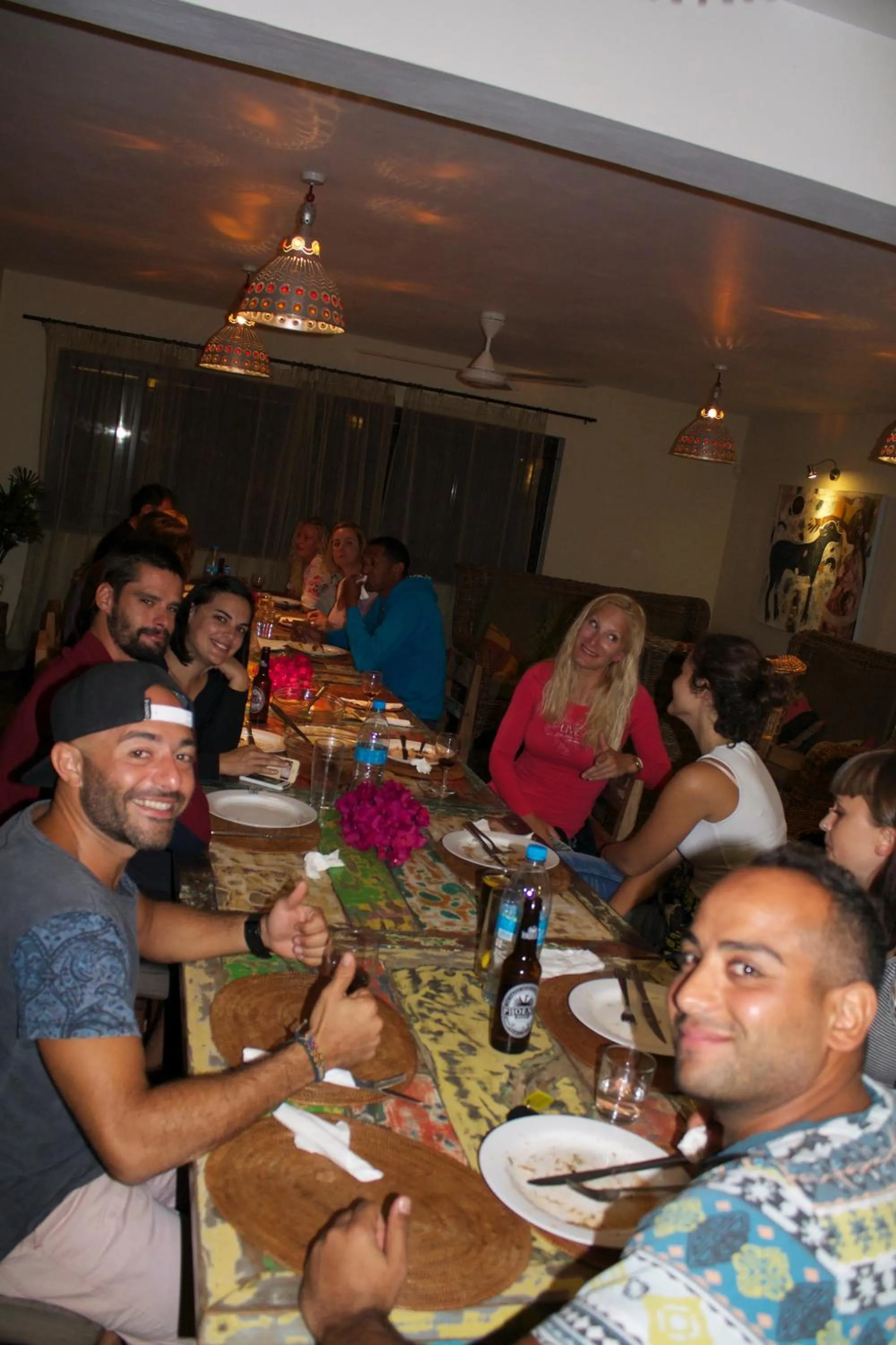 group of guests in Happy Days Guest House