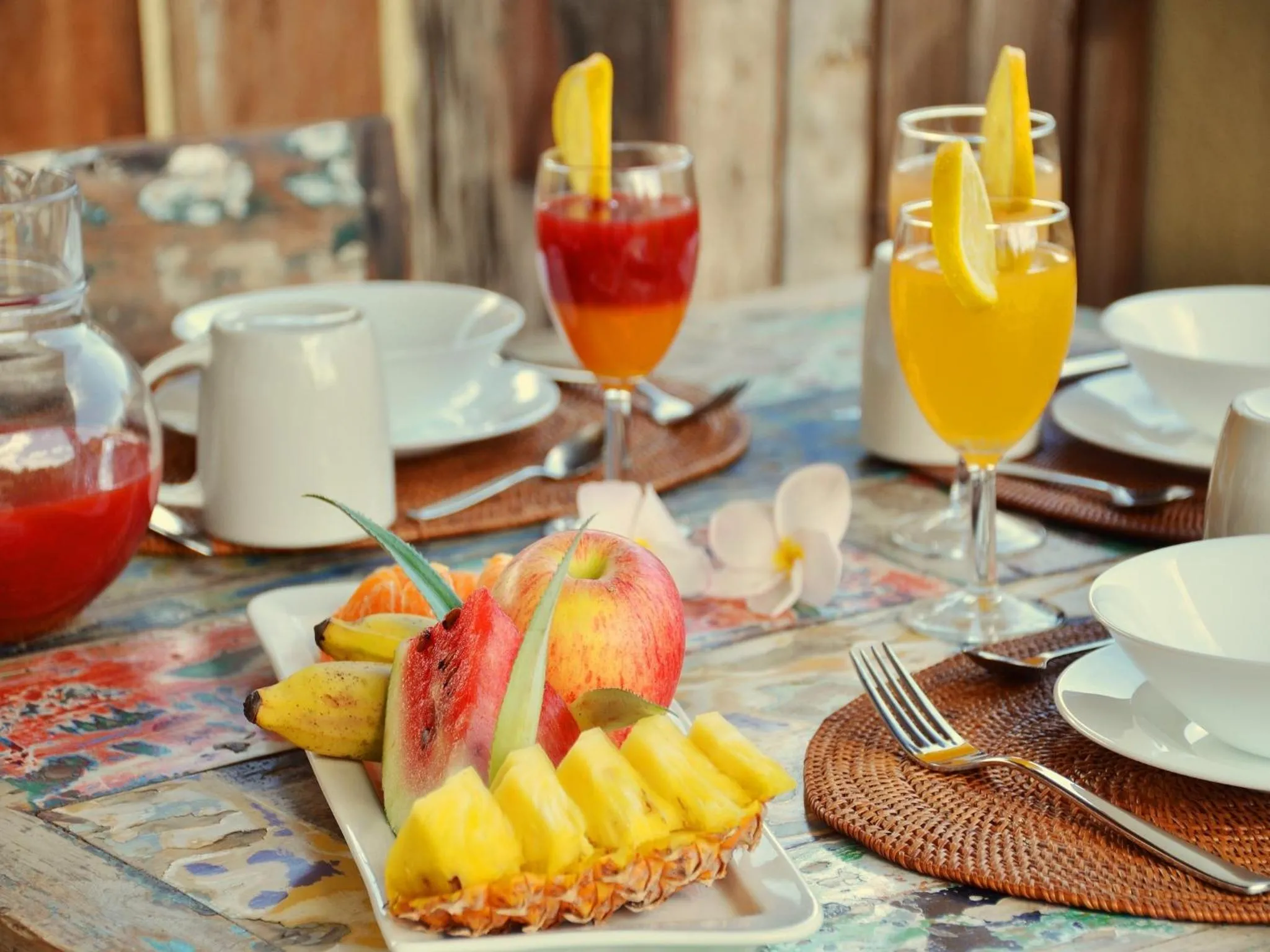 Food close-up in Happy Days Guest House