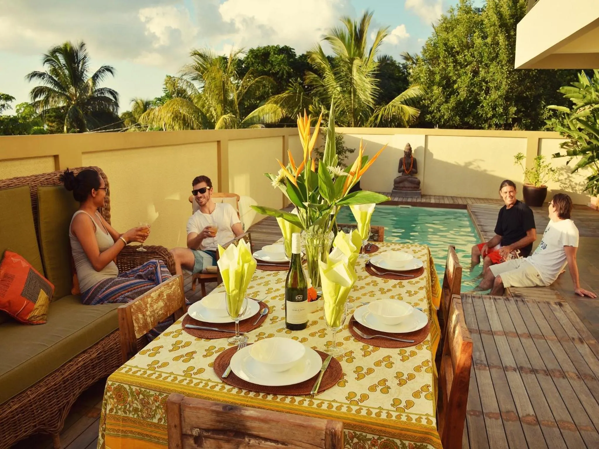 Patio in Happy Days Guest House