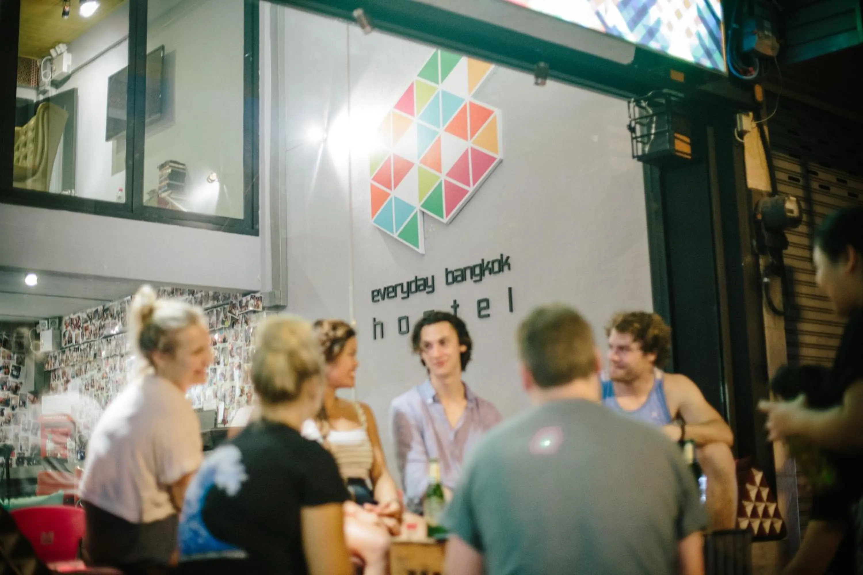 group of guests in Everyday Bangkok Hostel