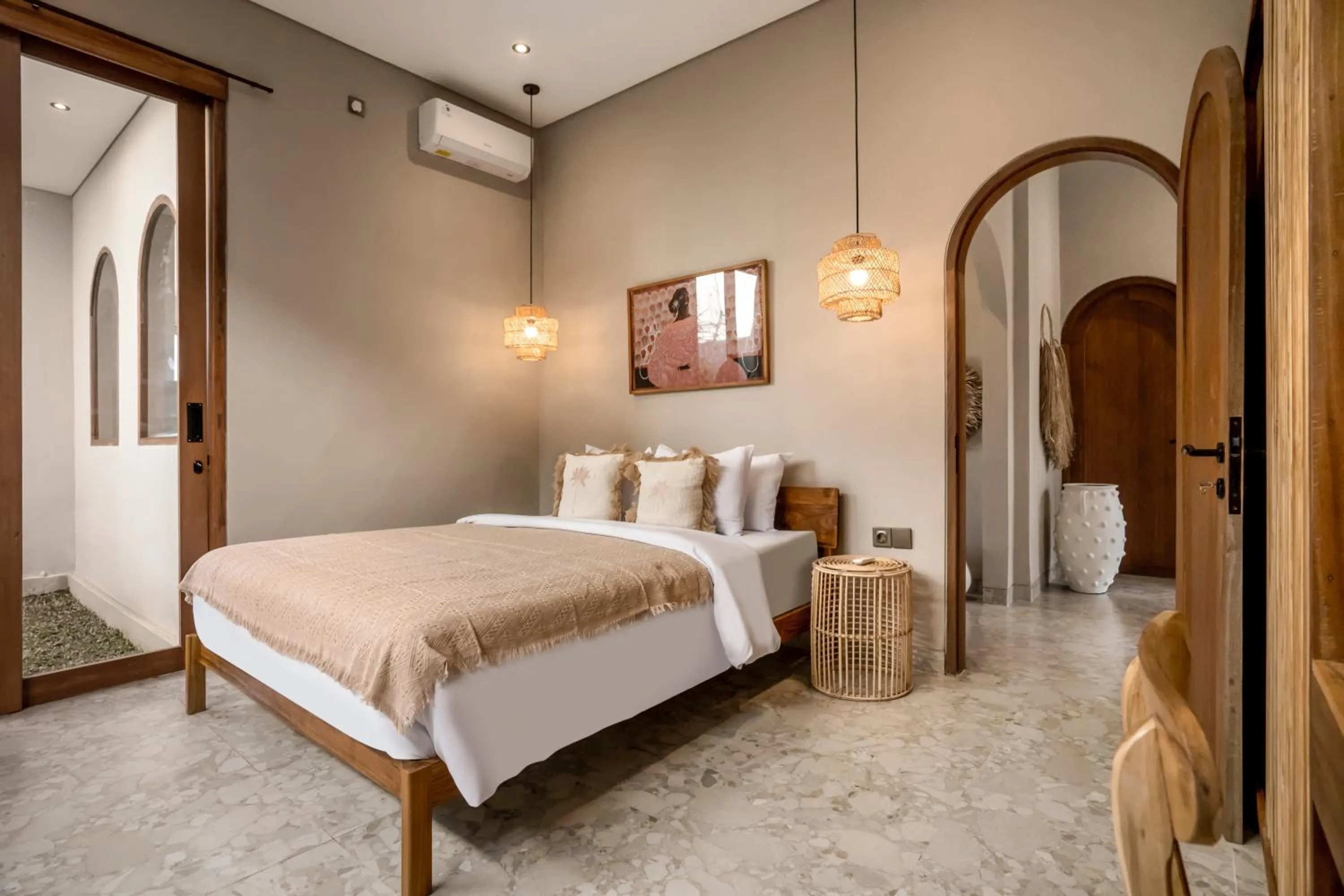 Bedroom, Bed in Villa Bayu by Alfred in Bali
