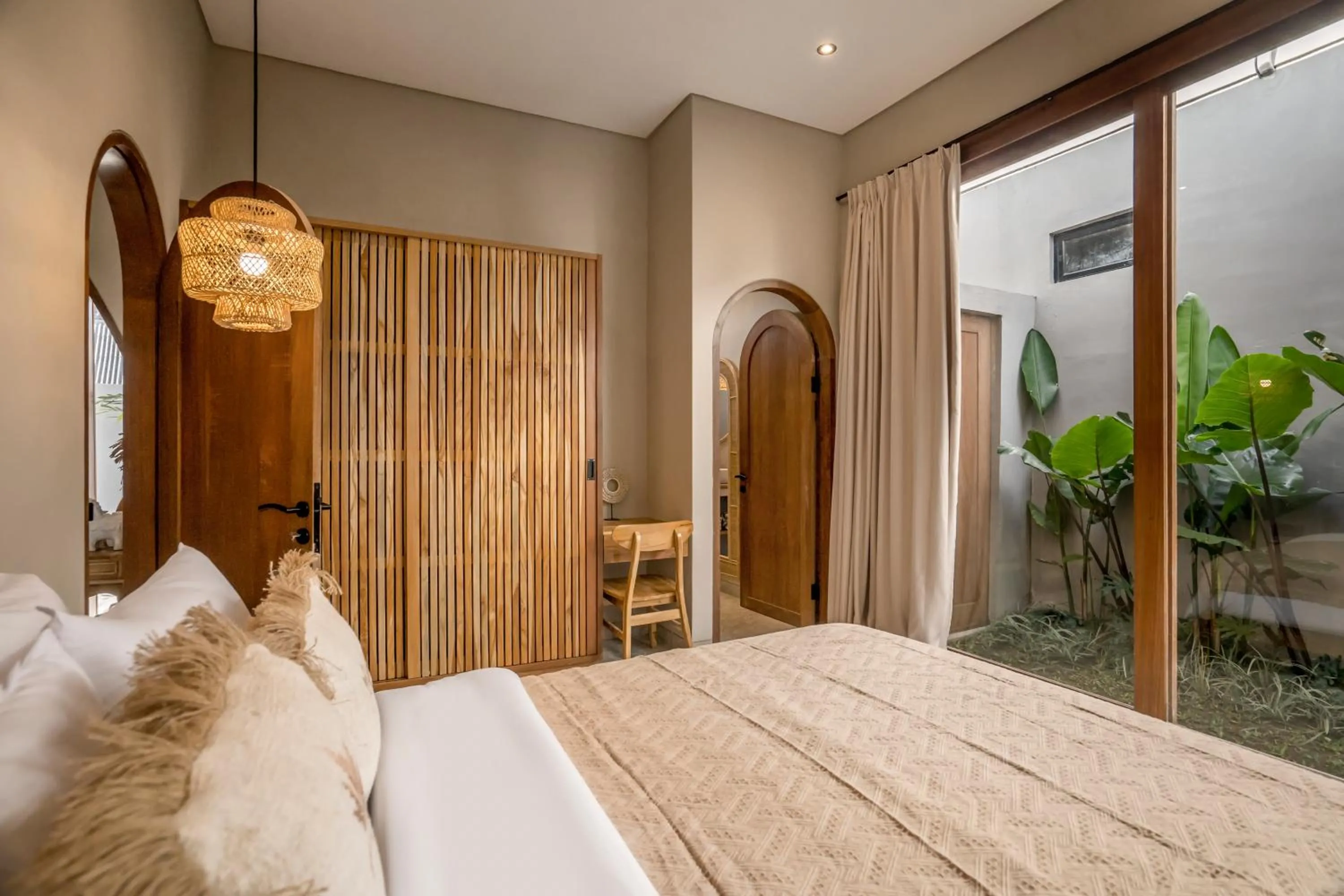 Bedroom, Bed in Villa Bayu by Alfred in Bali