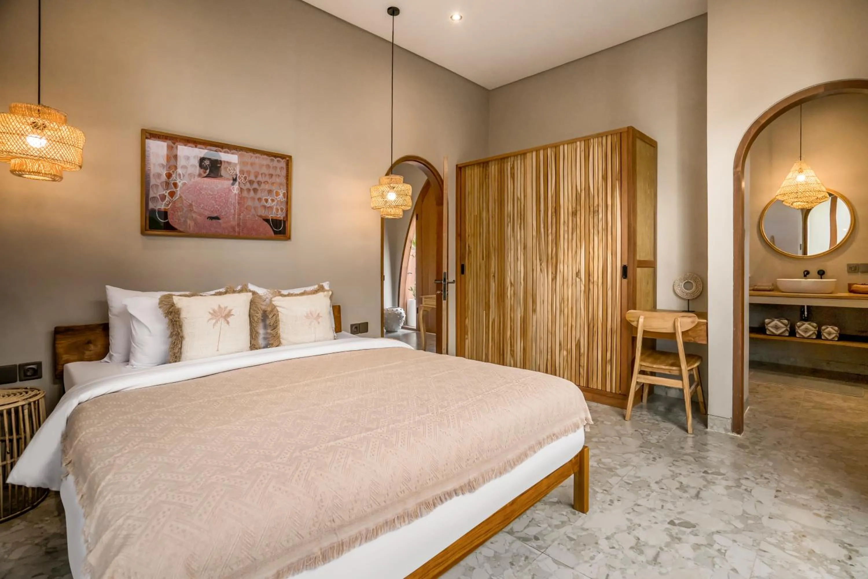 Bed in Villa Bayu by Alfred in Bali