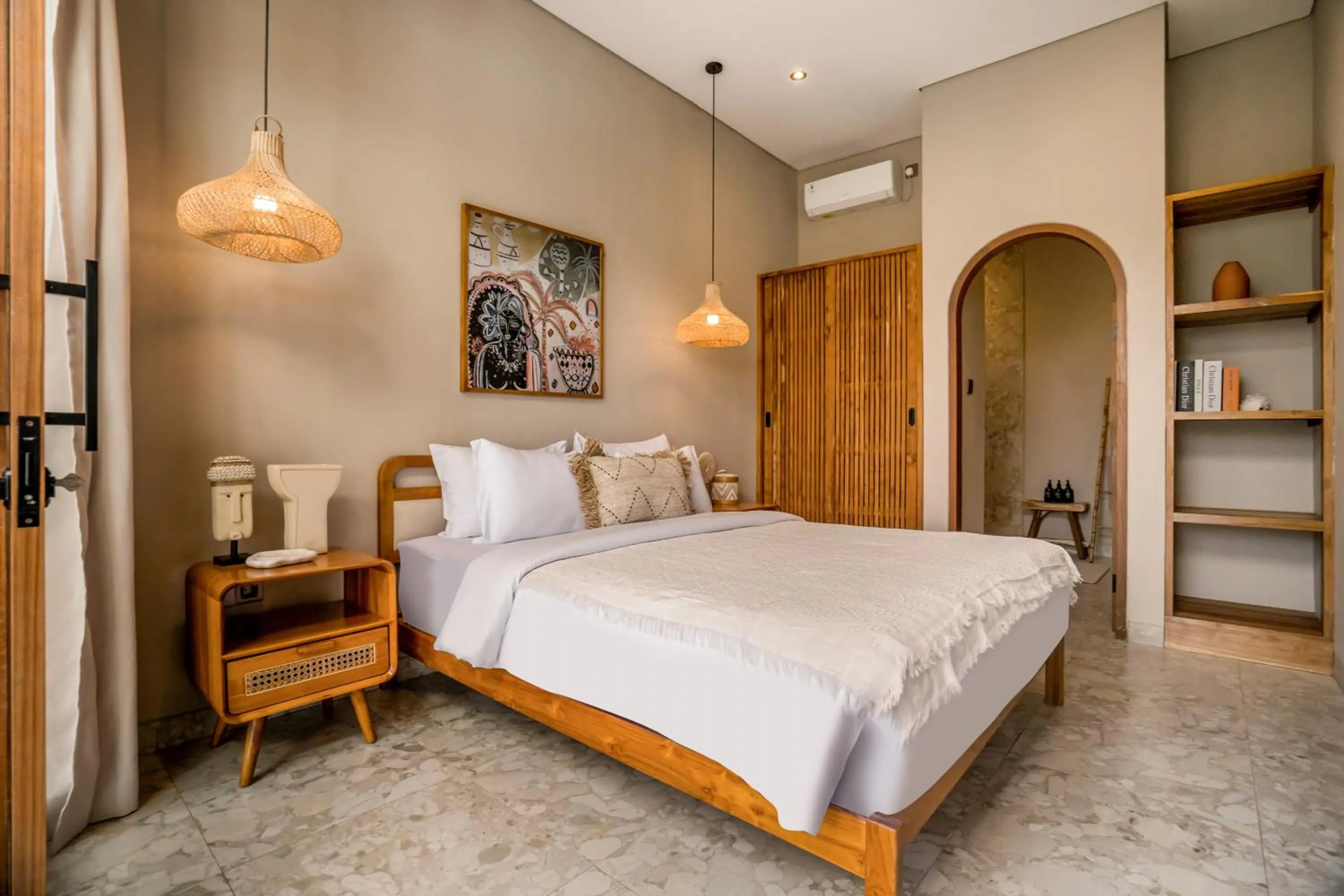 Bedroom, Bed in Villa Bayu by Alfred in Bali